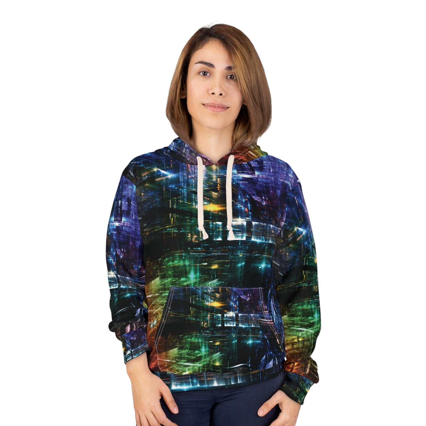 3D Lights Pullover Hoodie