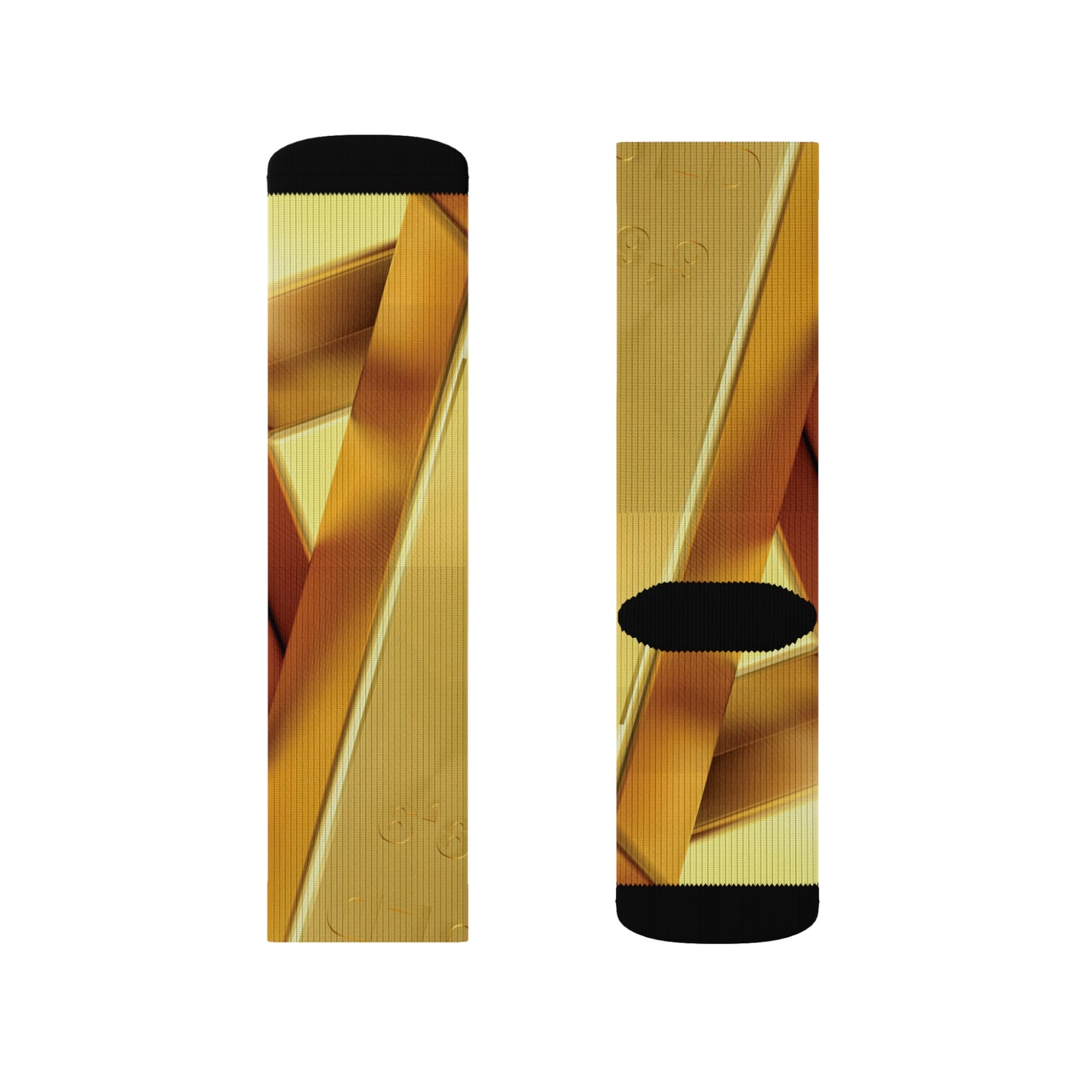 Fine Gold Sublimation Socks