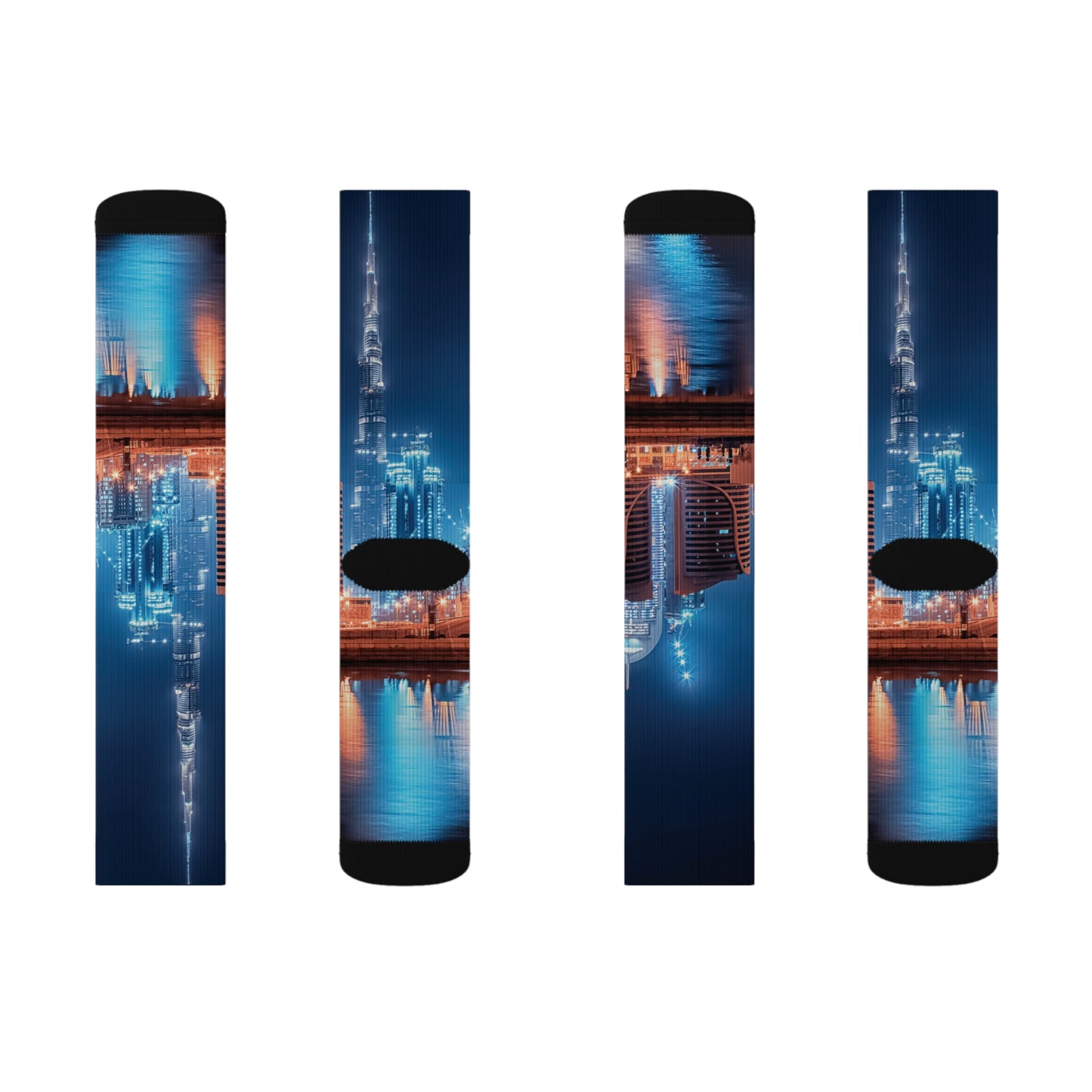 Dubai City Sublimation Socks