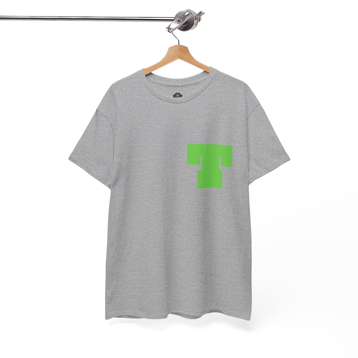 Unisex Heavy Cotton Tee with Bold Letter T | Casual Streetwear, Gift for Him/Her, Everyday Style, Birthday Apparel, Comfortable Tee