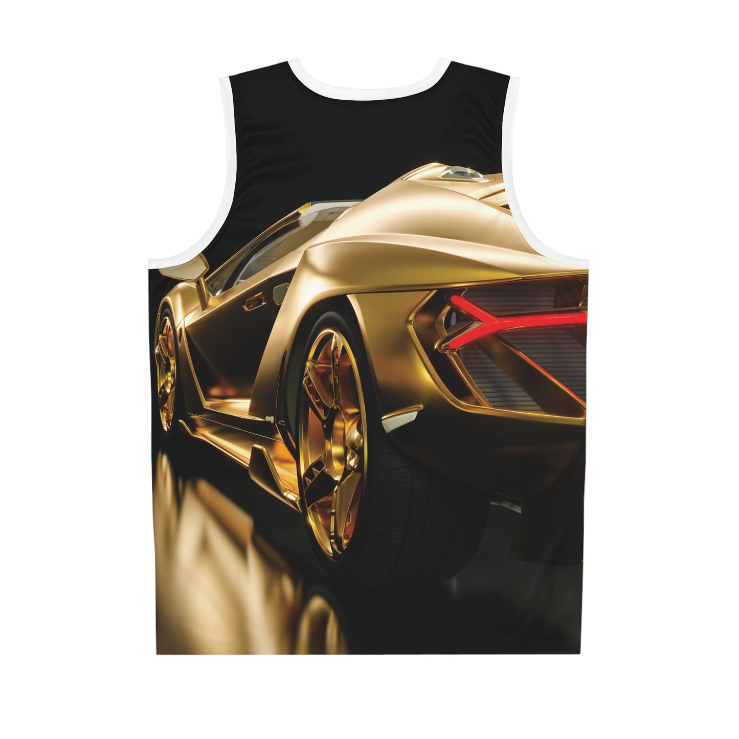 Gold Car Basketball Jersey (AOP)