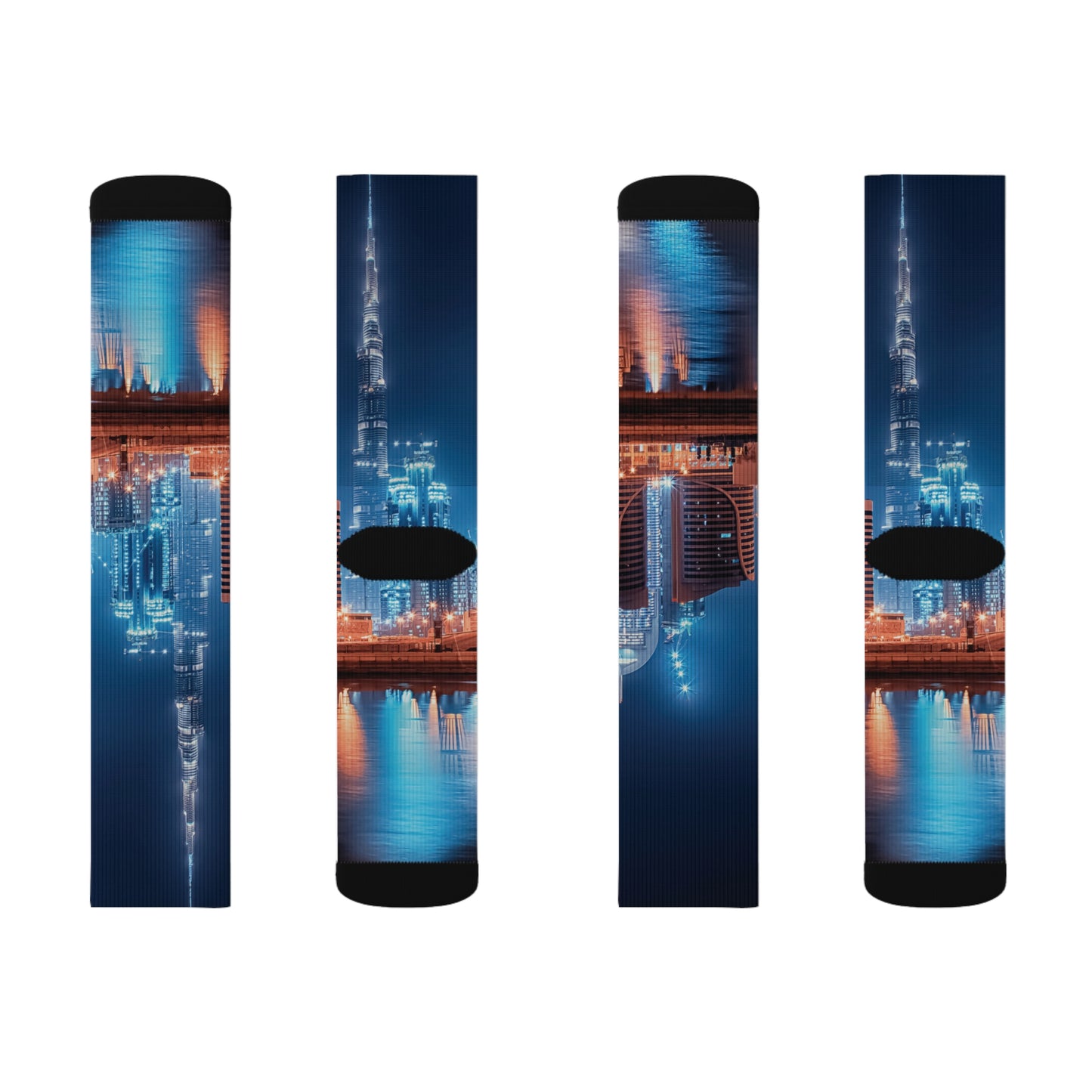 Dubai City Sublimation Socks