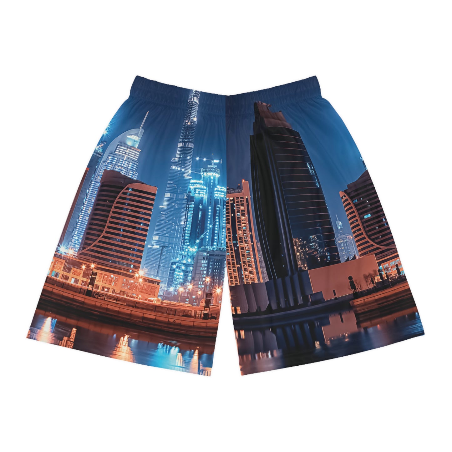 Dubai City Basketball Shorts, All Over Print
