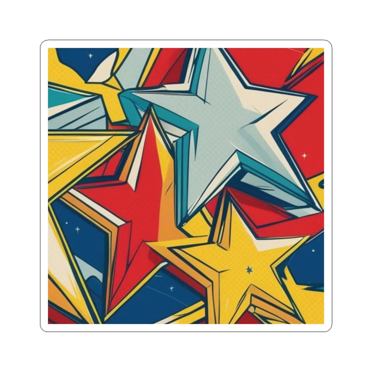 Stars Art Sticker