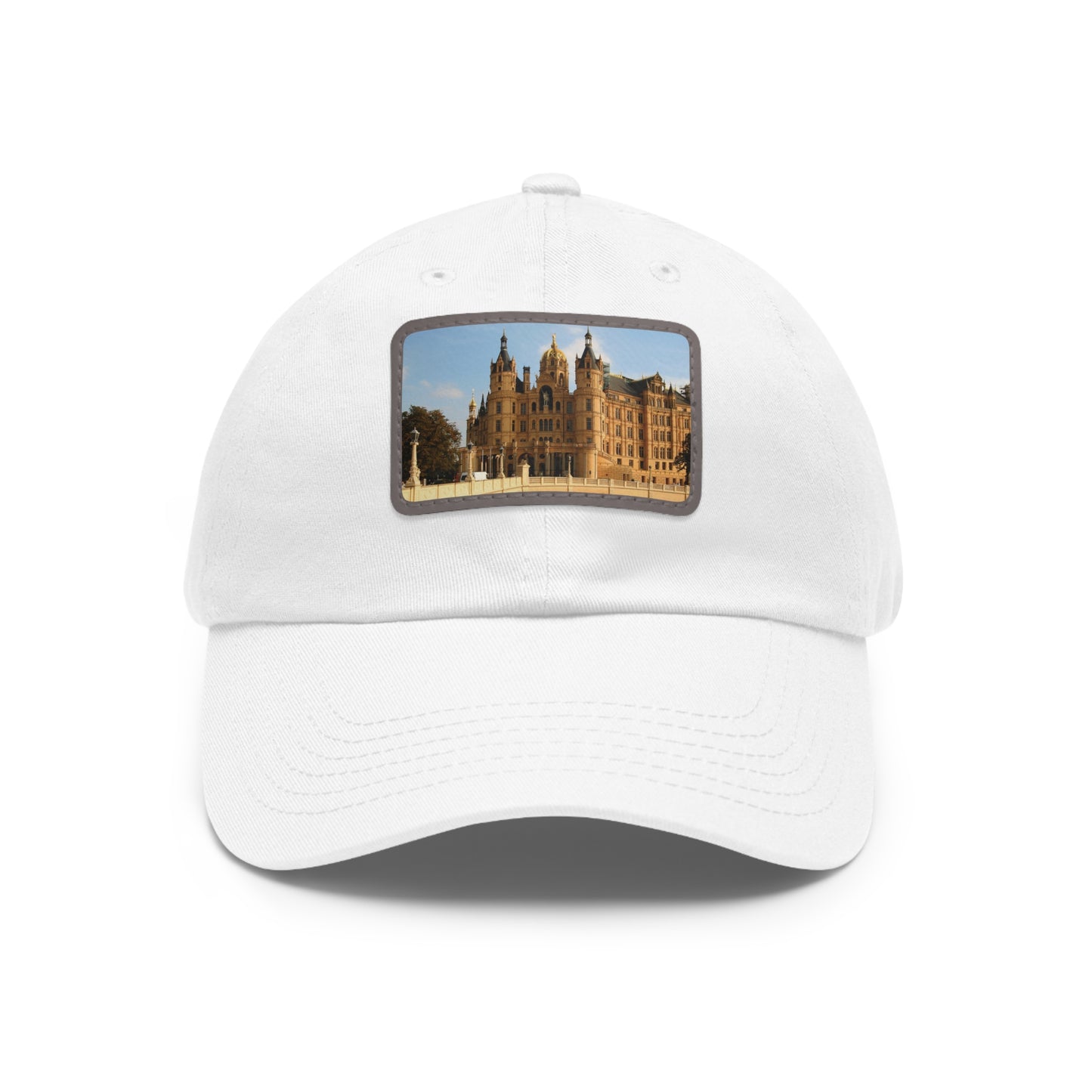 Castle Dad Hat with Leather Patch (Rectangle)