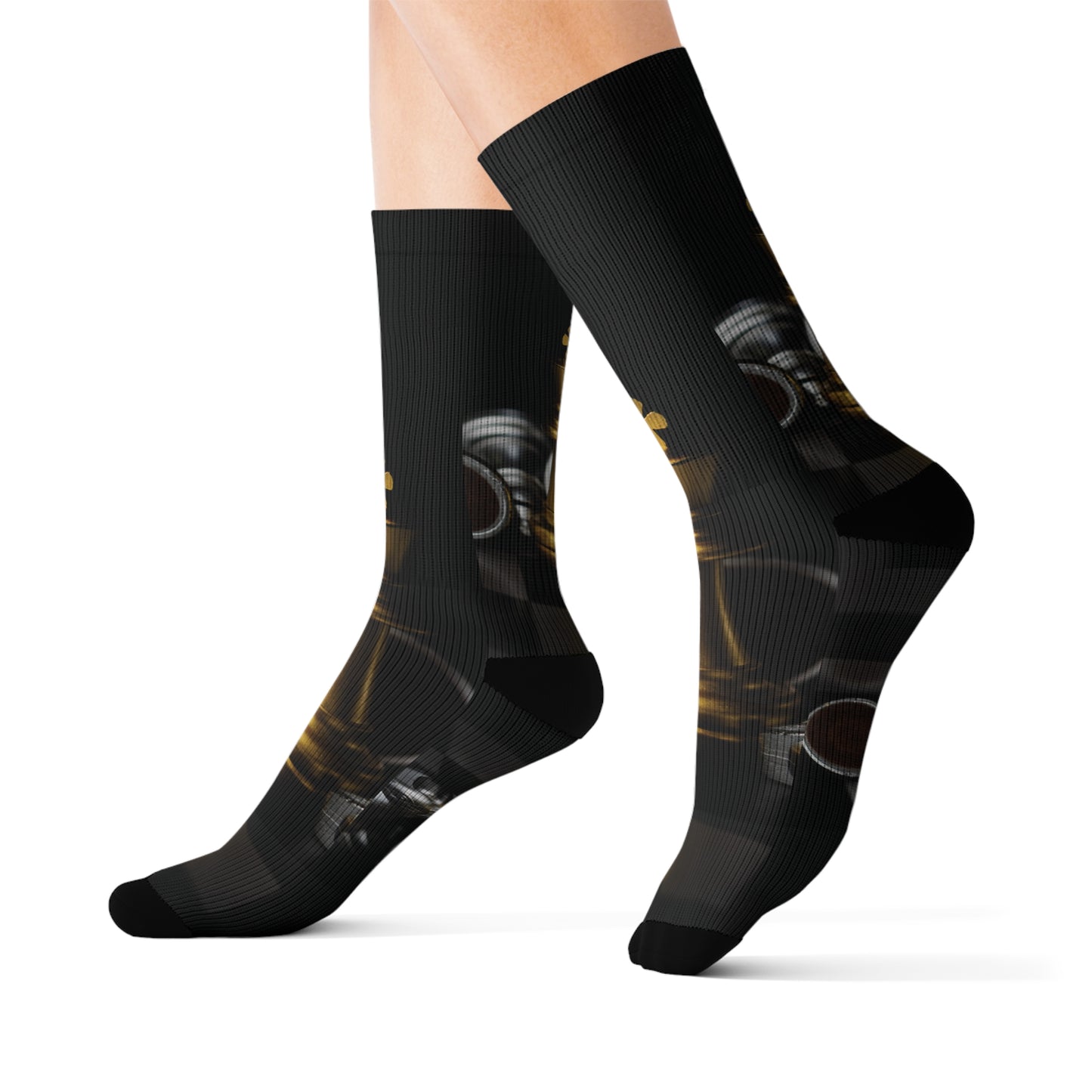 Chess Sublimation Socks - Bold Design for Game Enthusiasts