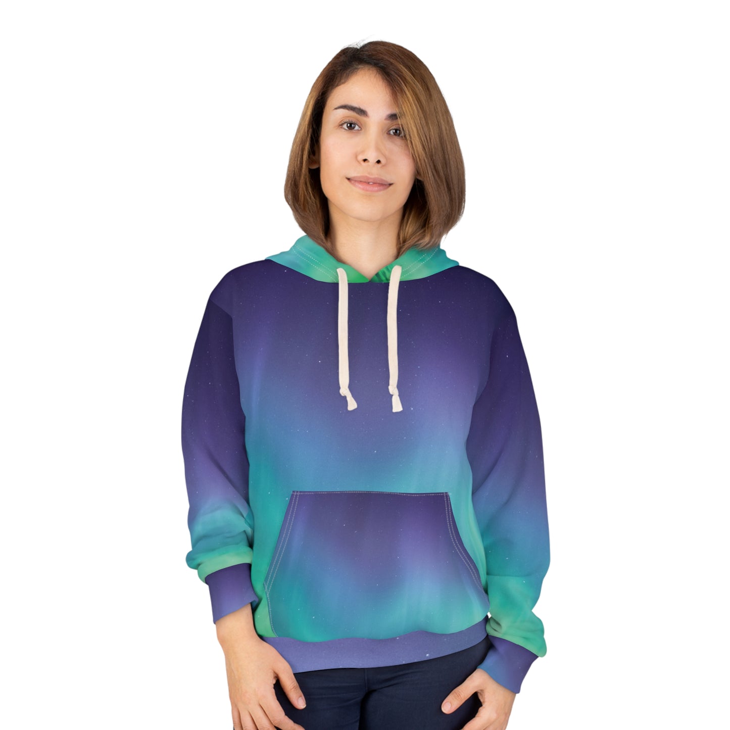 The Northern Lights Unisex Pullover Hoodie (AOP)