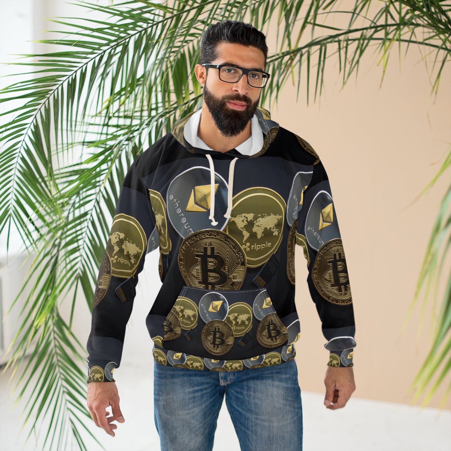 Cryptocurrency Unisex Pullover Hoodie