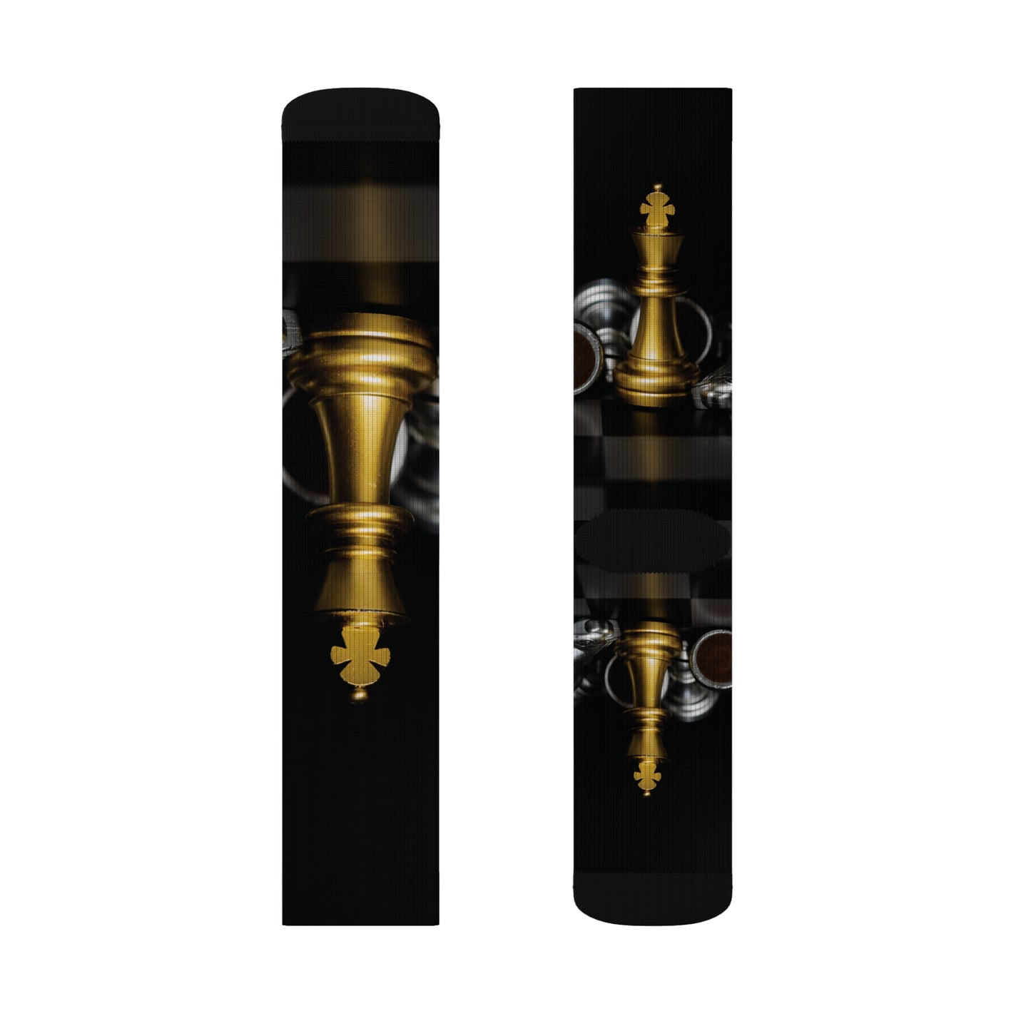 Chess Sublimation Socks - Bold Design for Game Enthusiasts