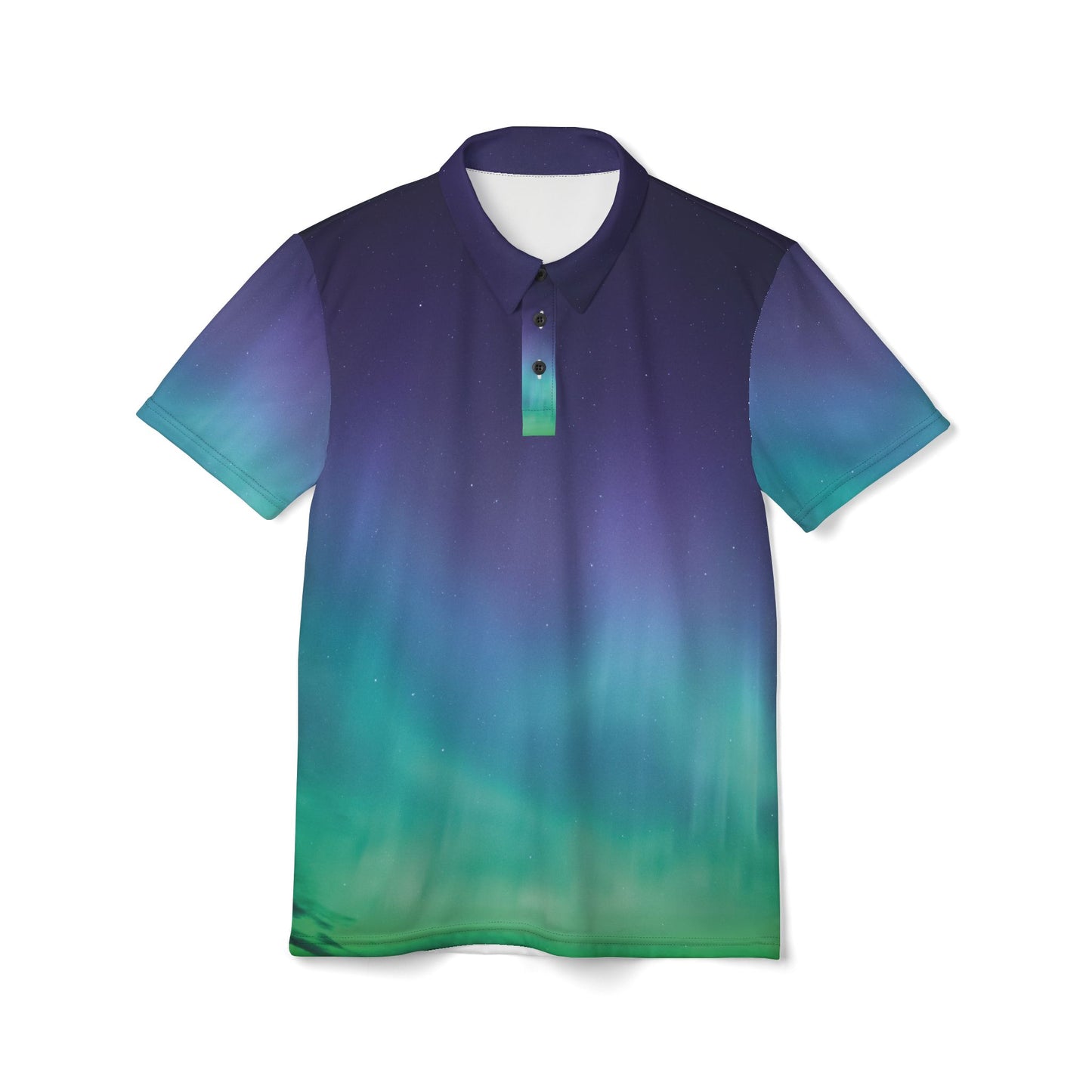 The Northern Lights Unisex Polo Shirt (AOP)