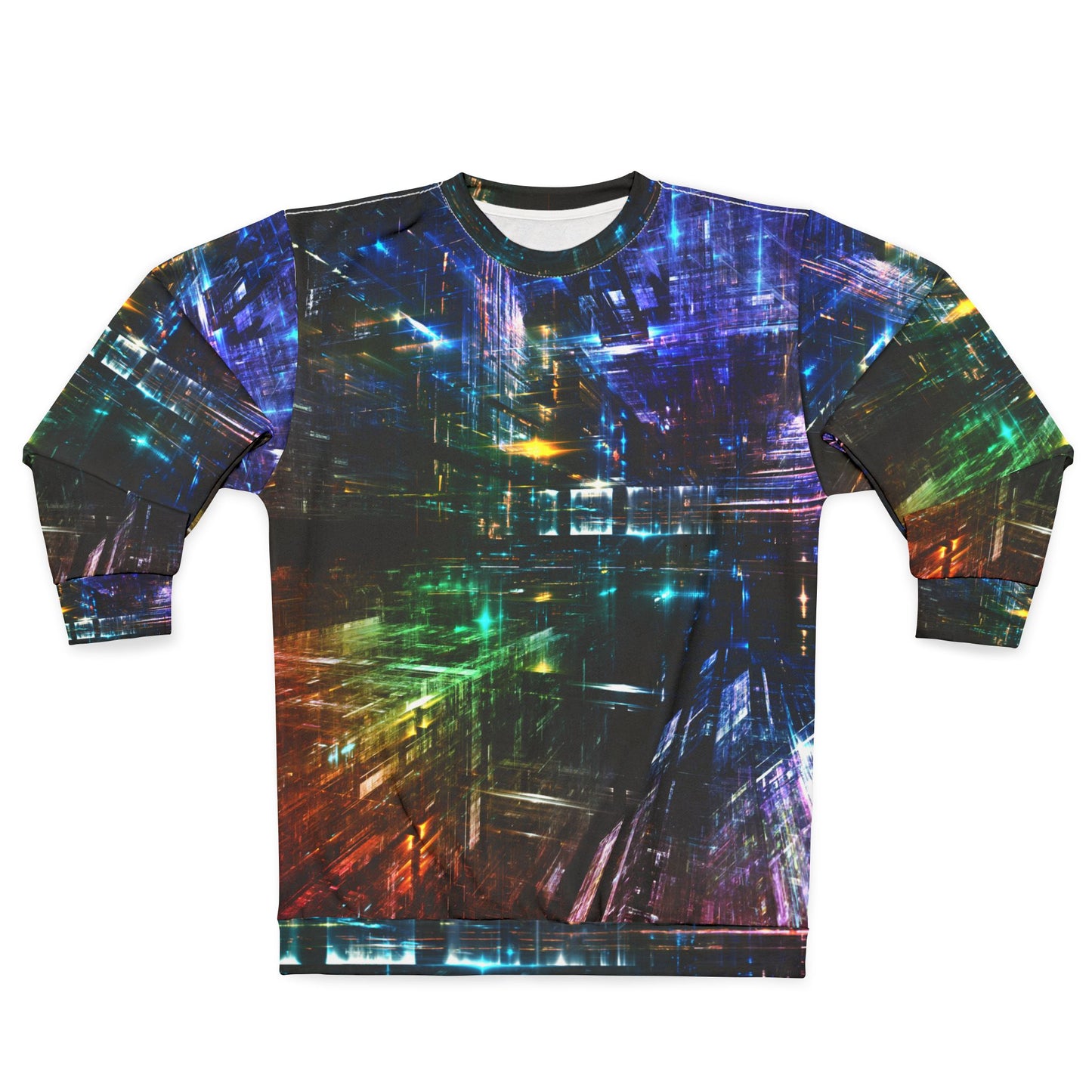 3D Lights All Over Print Sweatshirt