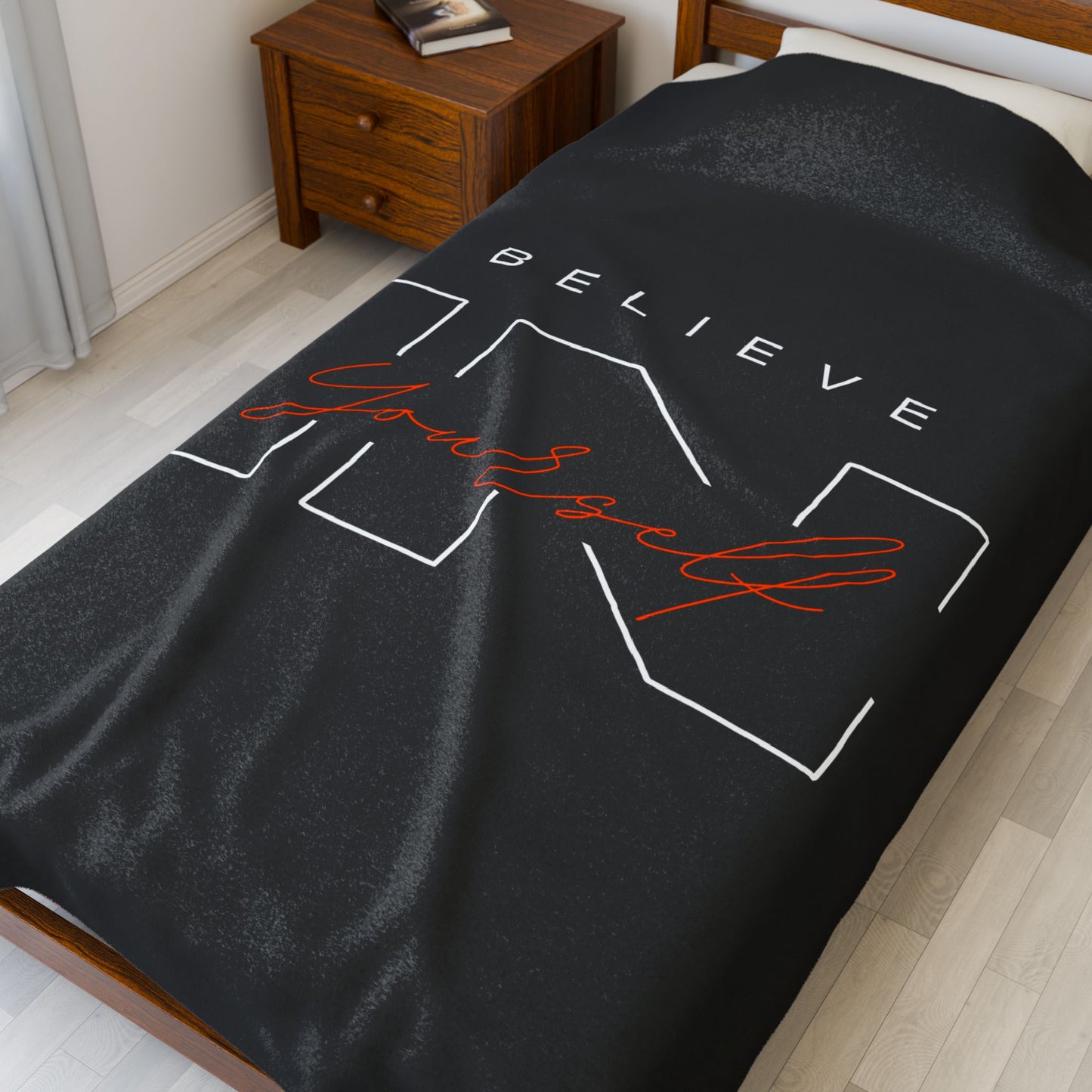 Believe Inspirational Velveteen Plush Blanket