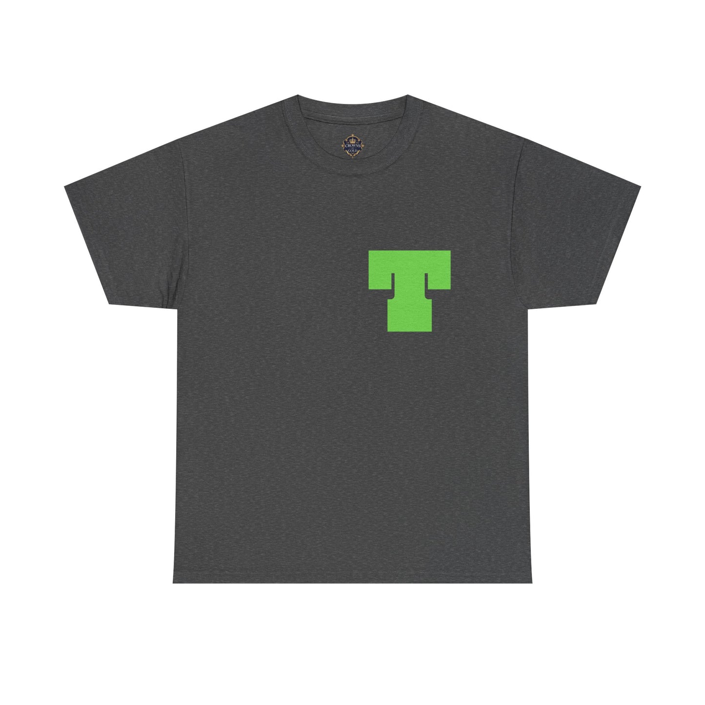 Unisex Heavy Cotton Tee with Bold Letter T | Casual Streetwear, Gift for Him/Her, Everyday Style, Birthday Apparel, Comfortable Tee