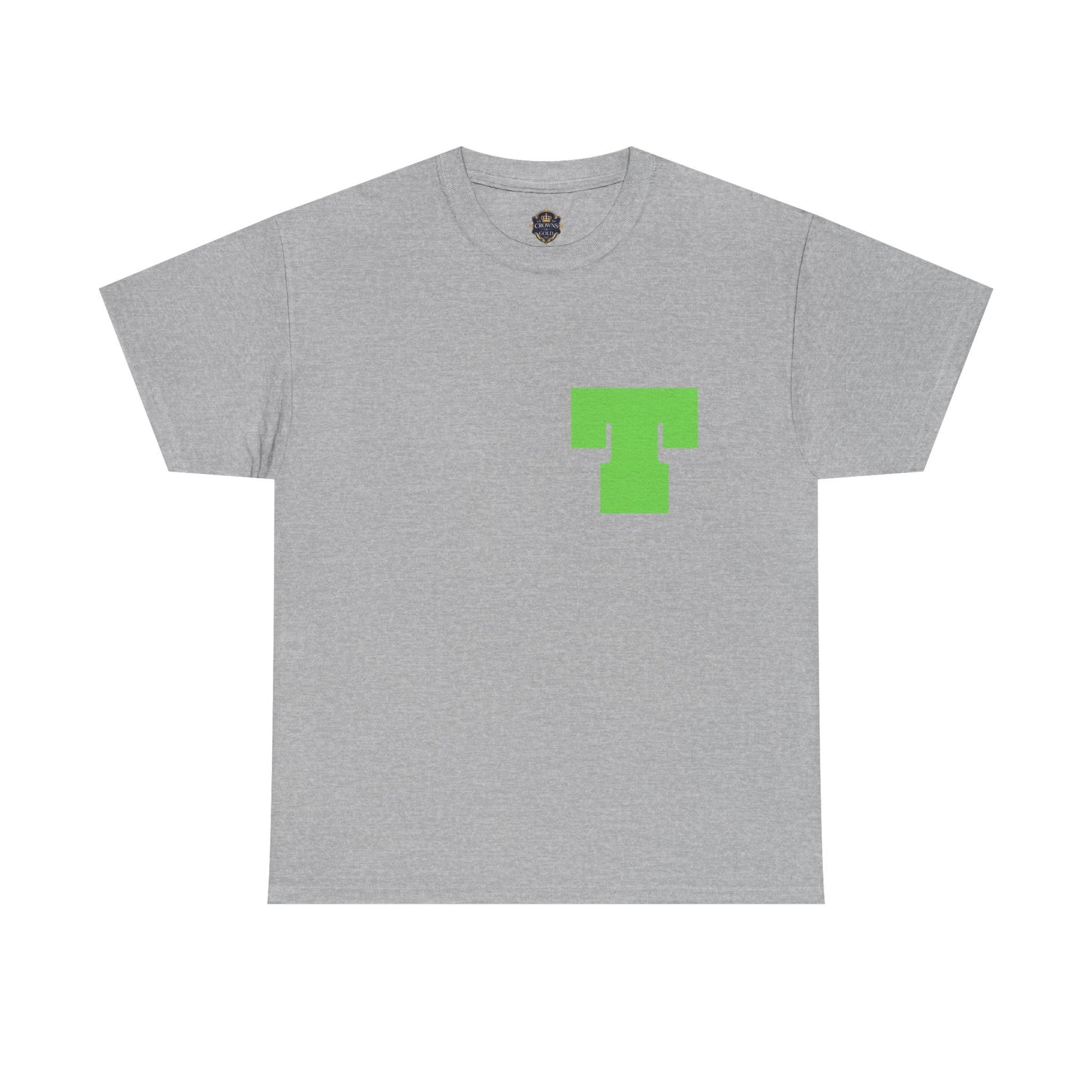 Unisex Heavy Cotton Tee with Bold Letter T | Casual Streetwear, Gift for Him/Her, Everyday Style, Birthday Apparel, Comfortable Tee