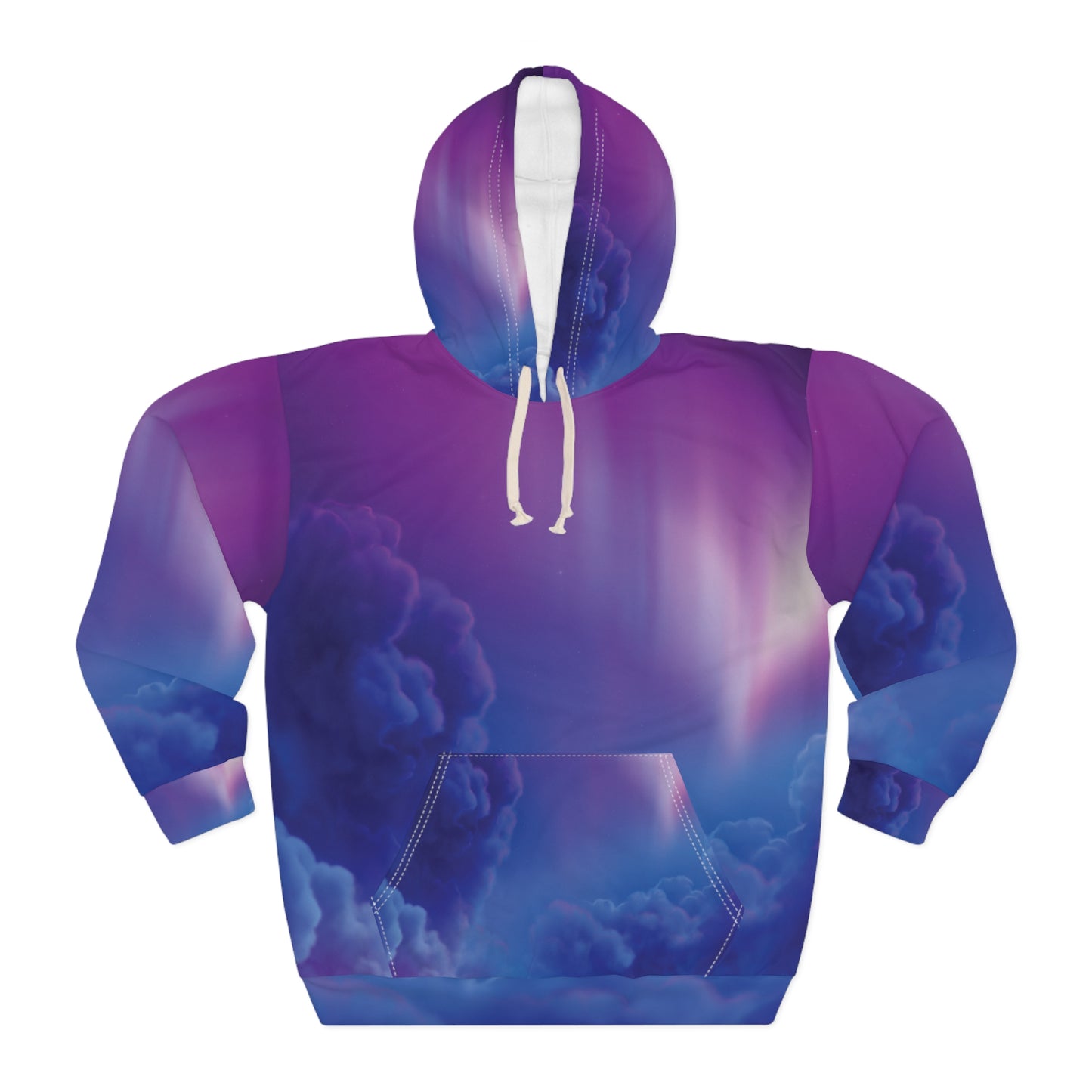 Clouds All Over Print Pullover Hoodie