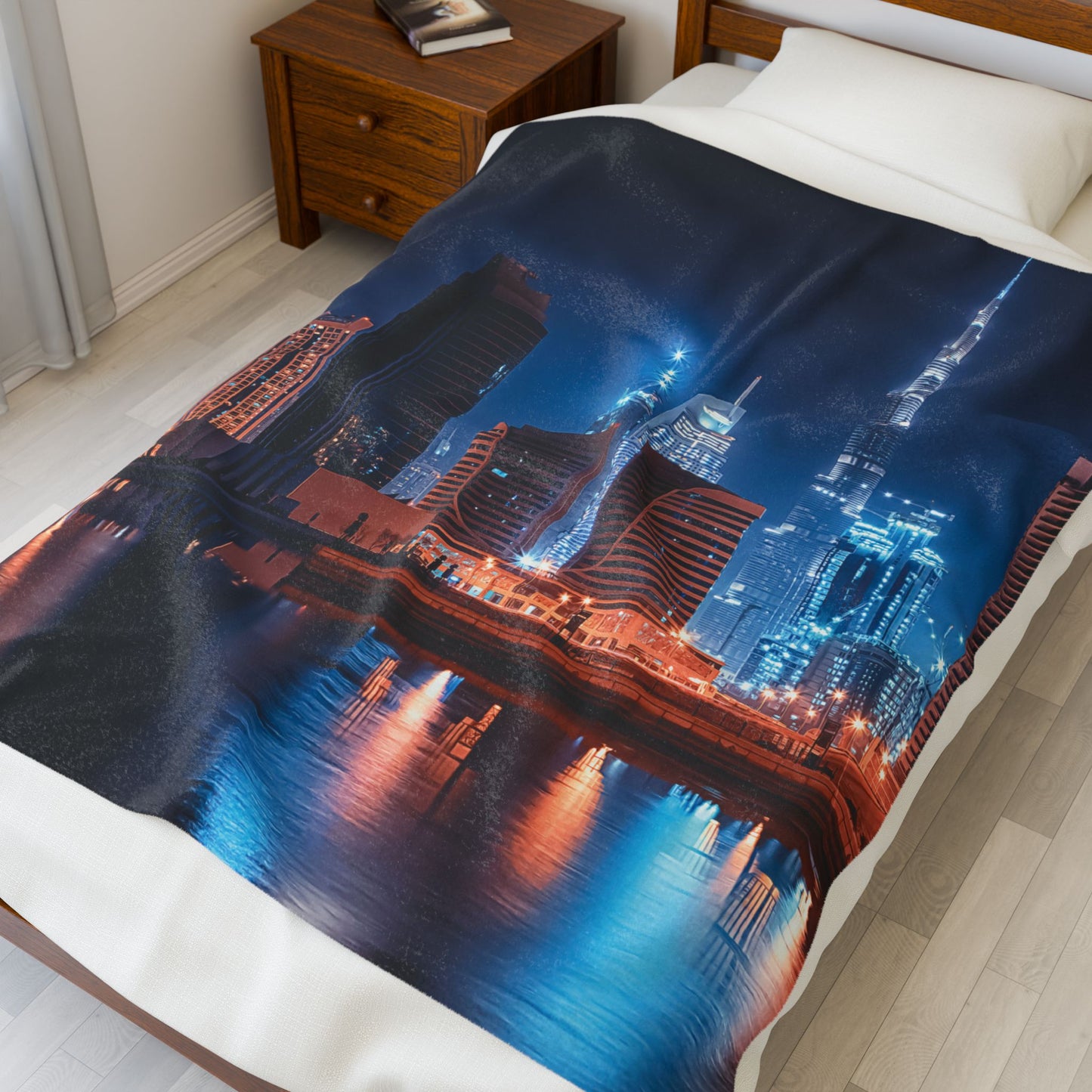 Dubai City Plush Blanket
