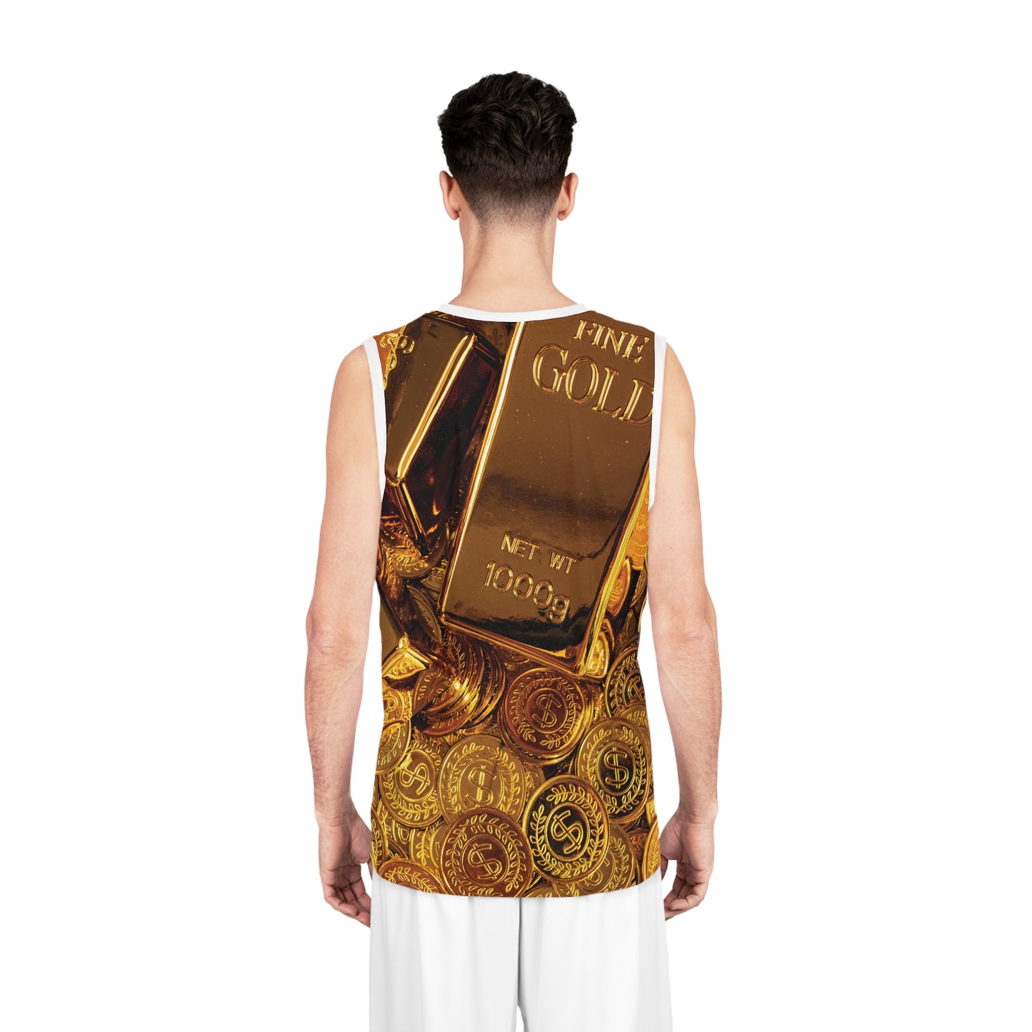 Gold Basketball Jersey (AOP)