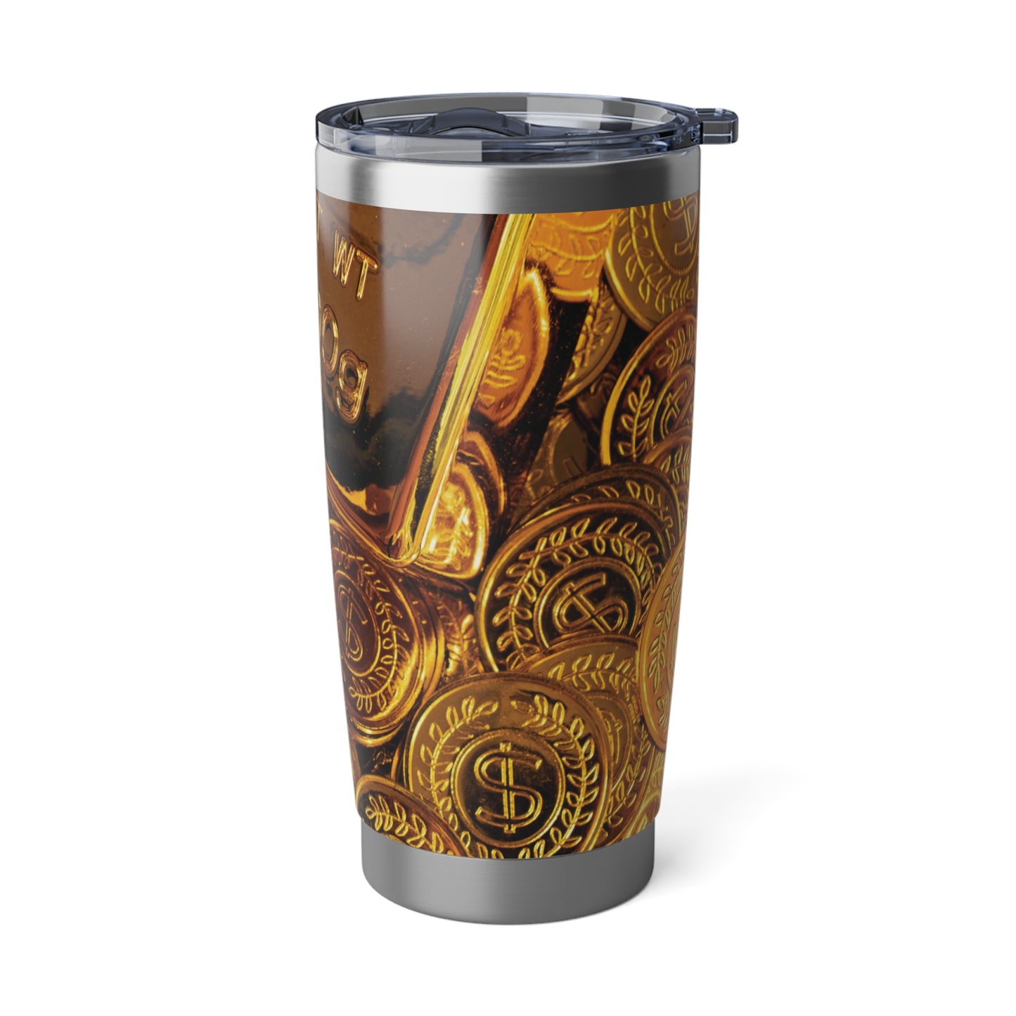 Vagabond Gold Coin 20oz Tumbler - Sleek Travel Mug for Adventure Seekers