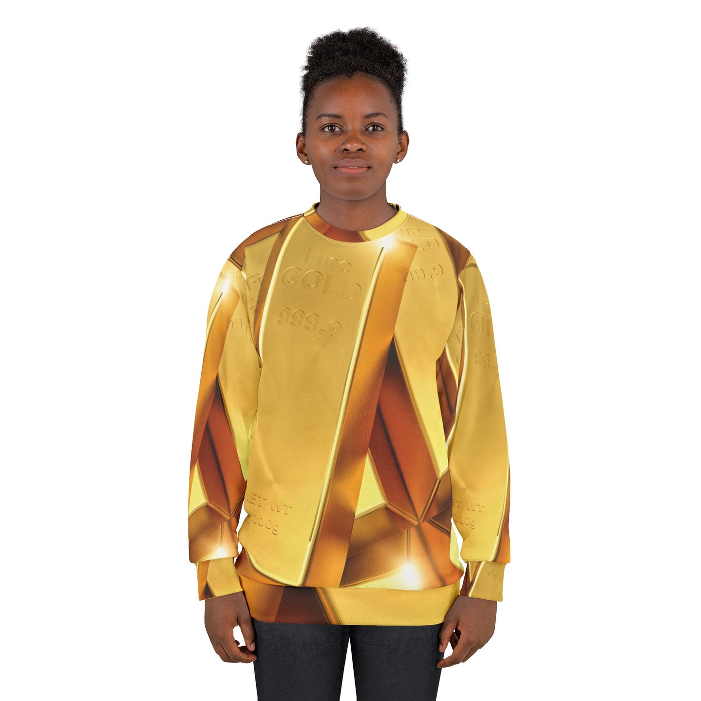 Fine Gold Unisex Sweatshirt (AOP)