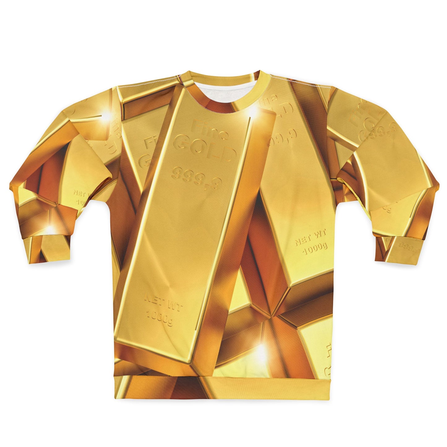 Gold Bars All Over Print Sweatshirt