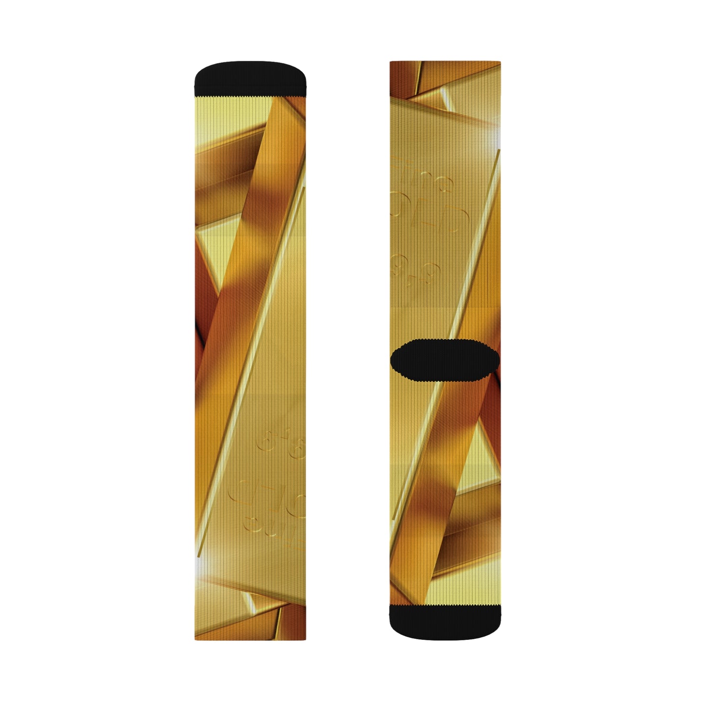 Fine Gold Sublimation Socks