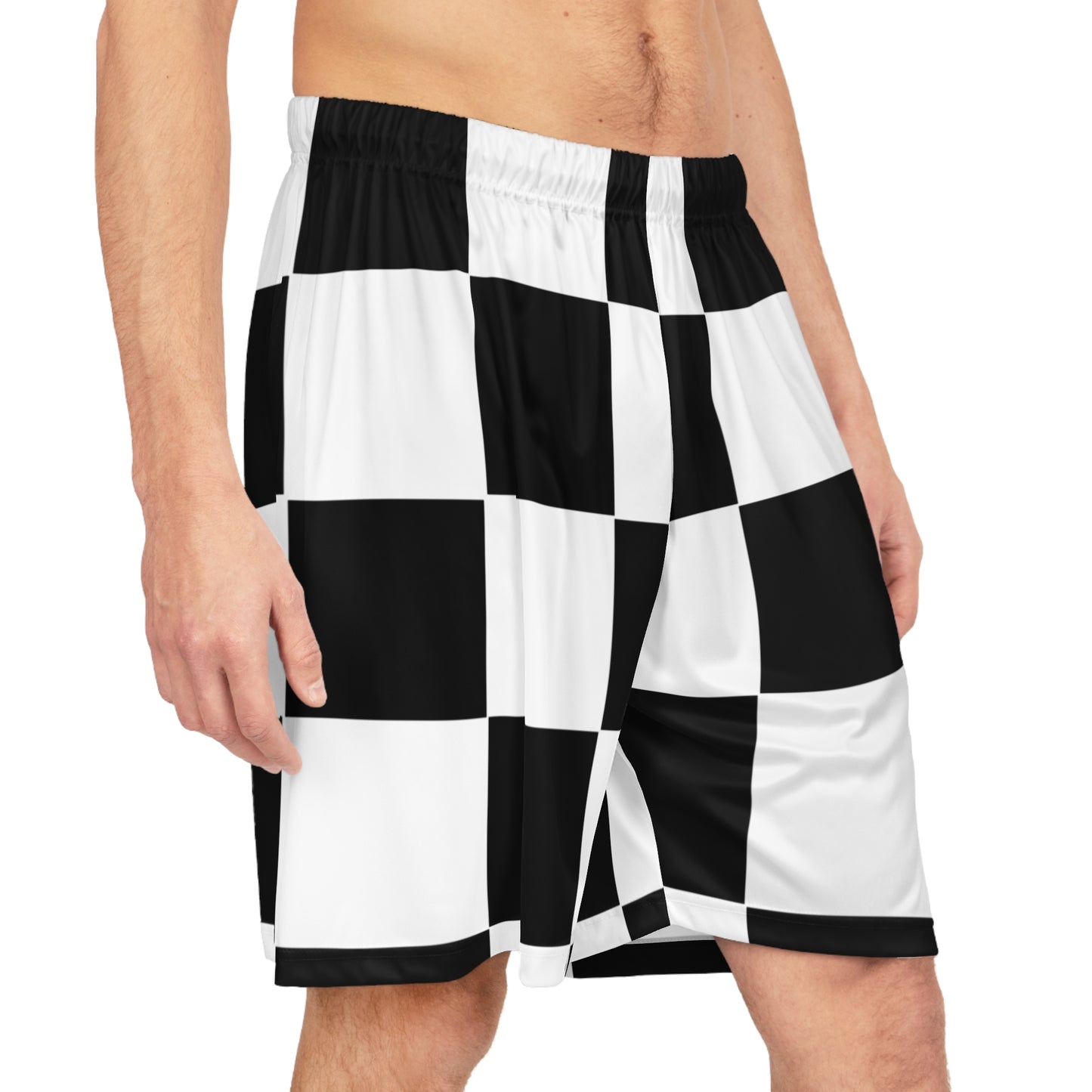 Stylish Checkerboard Basketball Shorts