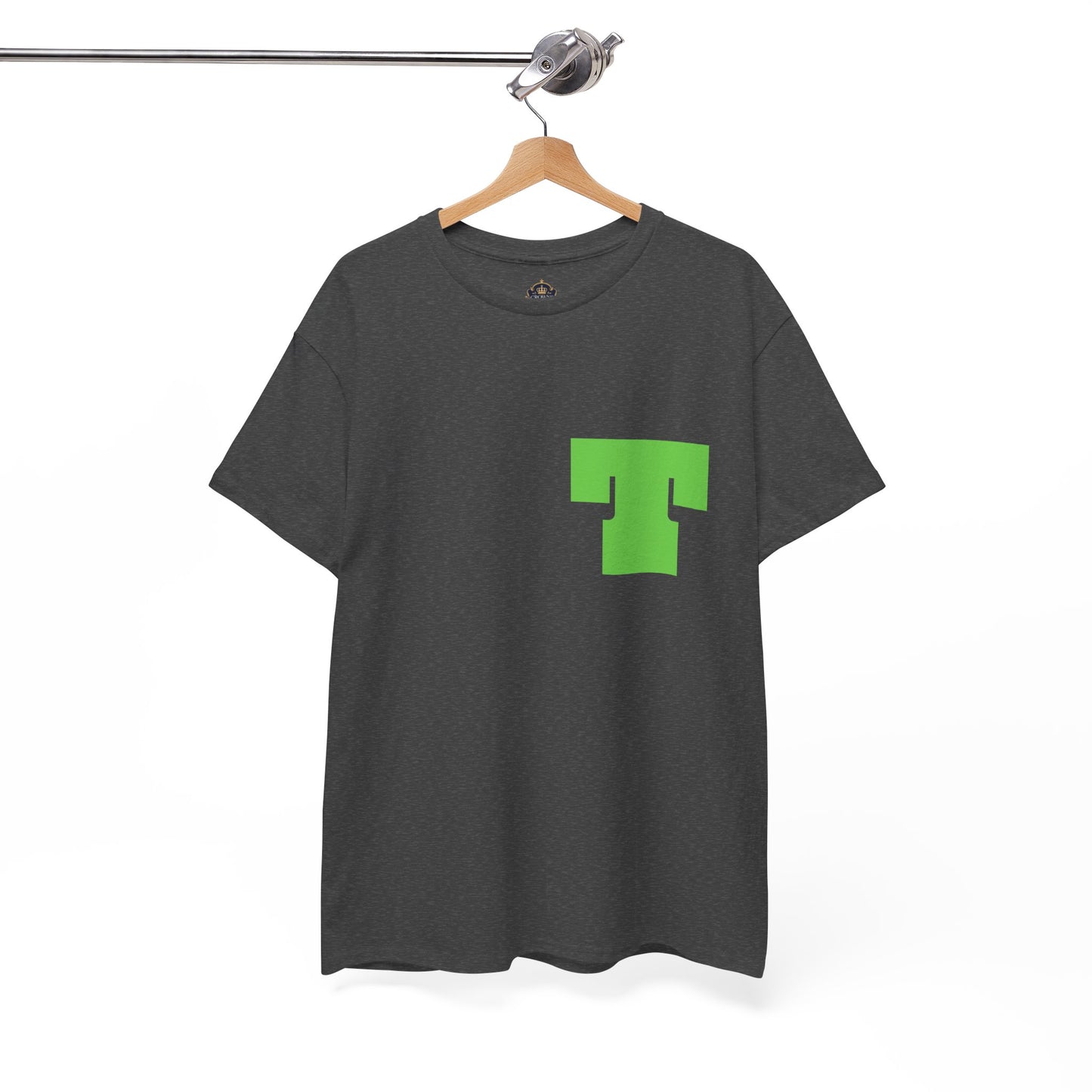 Unisex Heavy Cotton Tee with Bold Letter T | Casual Streetwear, Gift for Him/Her, Everyday Style, Birthday Apparel, Comfortable Tee
