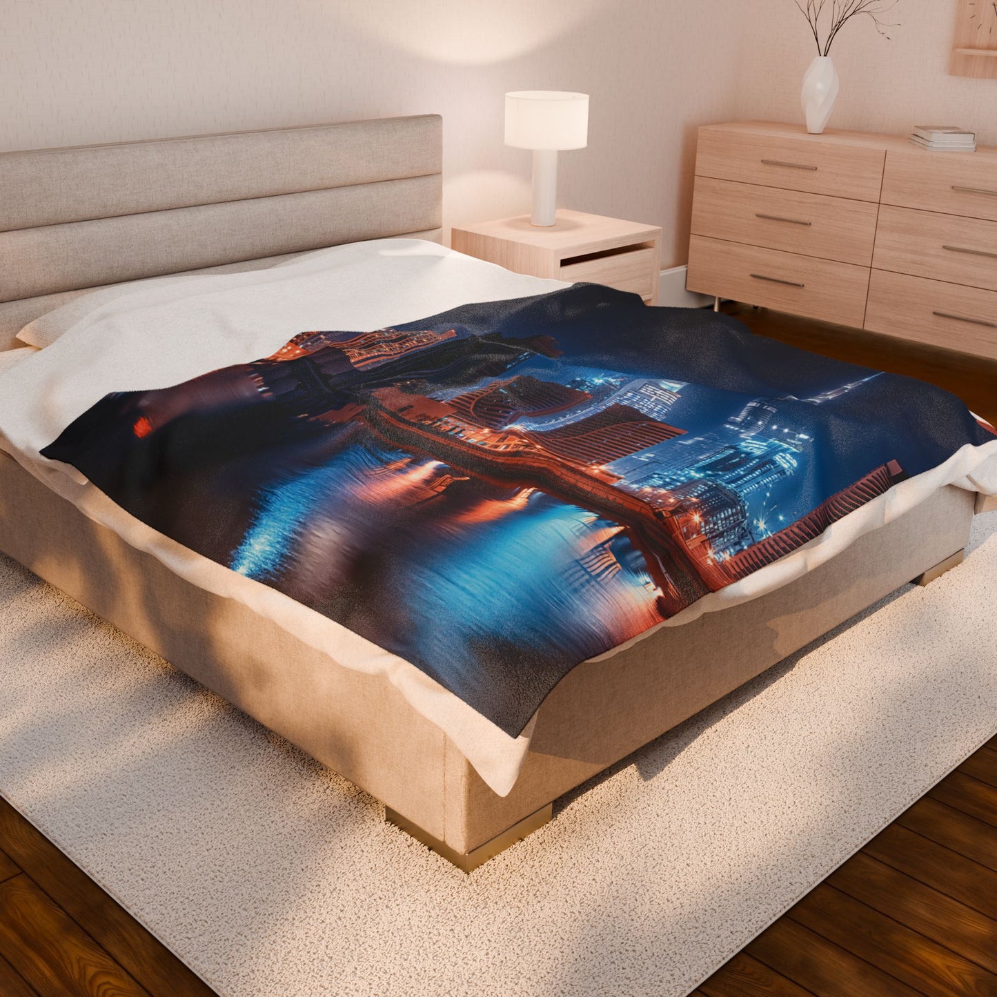Dubai City Plush Blanket