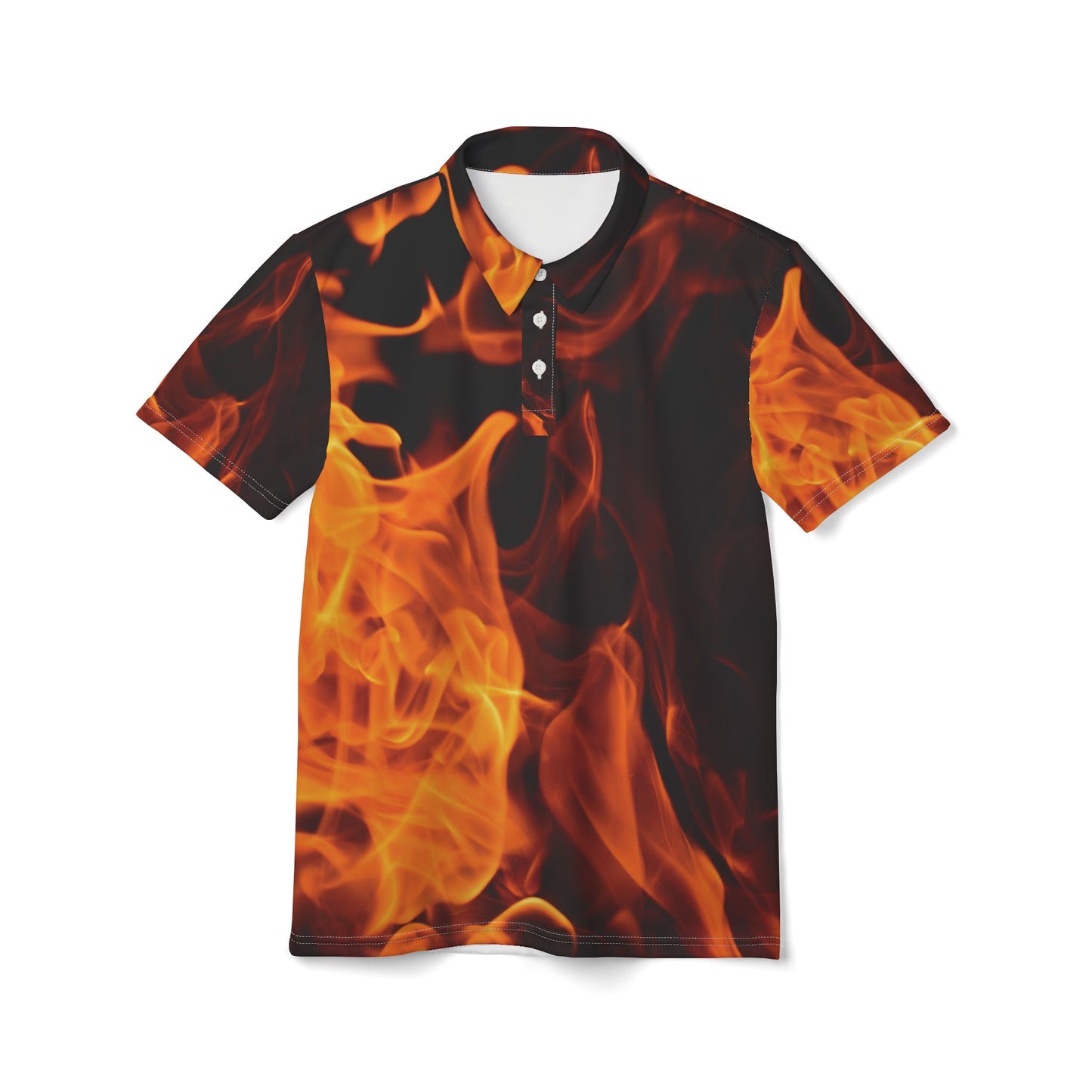 Fire Flames Polo Shirt All Over Print