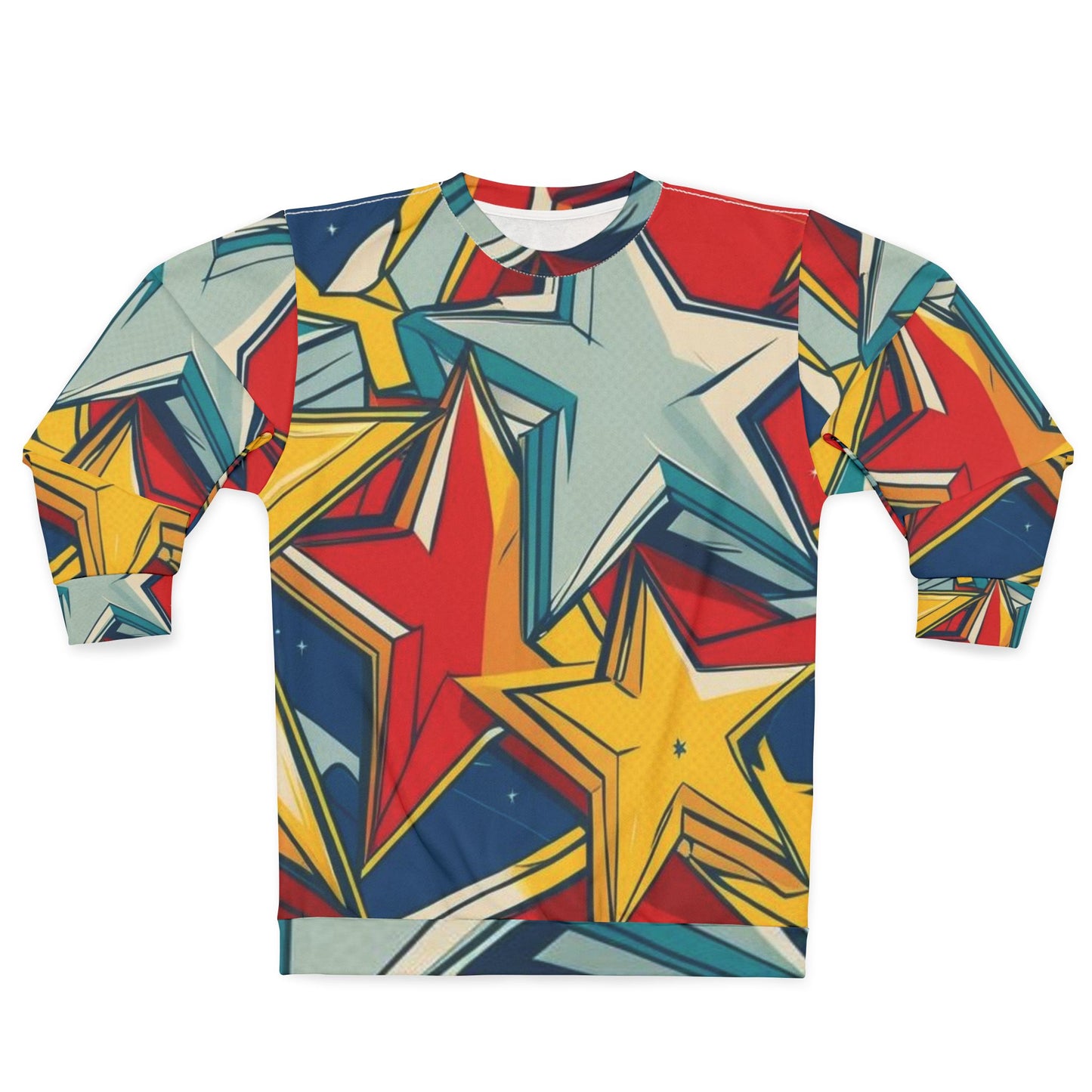 Stars Art Sweatshirt All Over Print