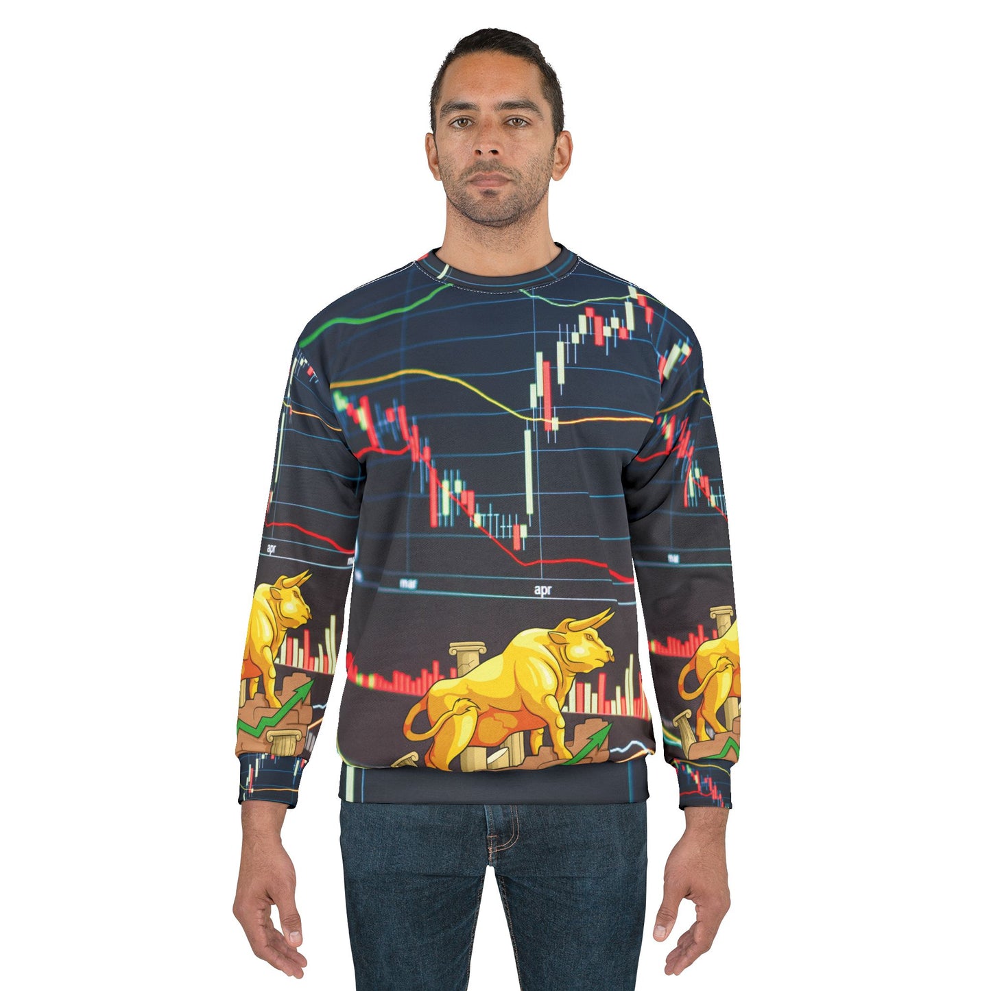 Stock Market Sweatshirt (AOP)