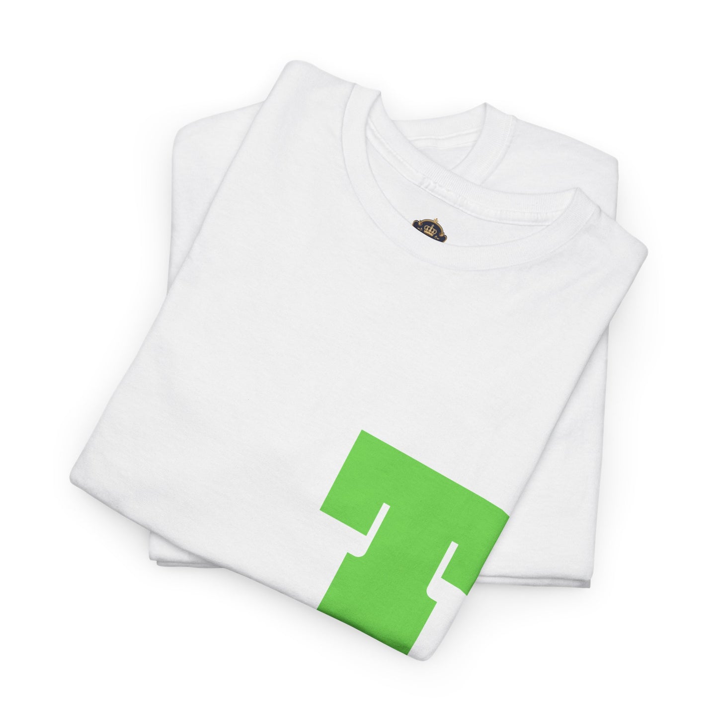 Unisex Heavy Cotton Tee with Bold Letter T | Casual Streetwear, Gift for Him/Her, Everyday Style, Birthday Apparel, Comfortable Tee