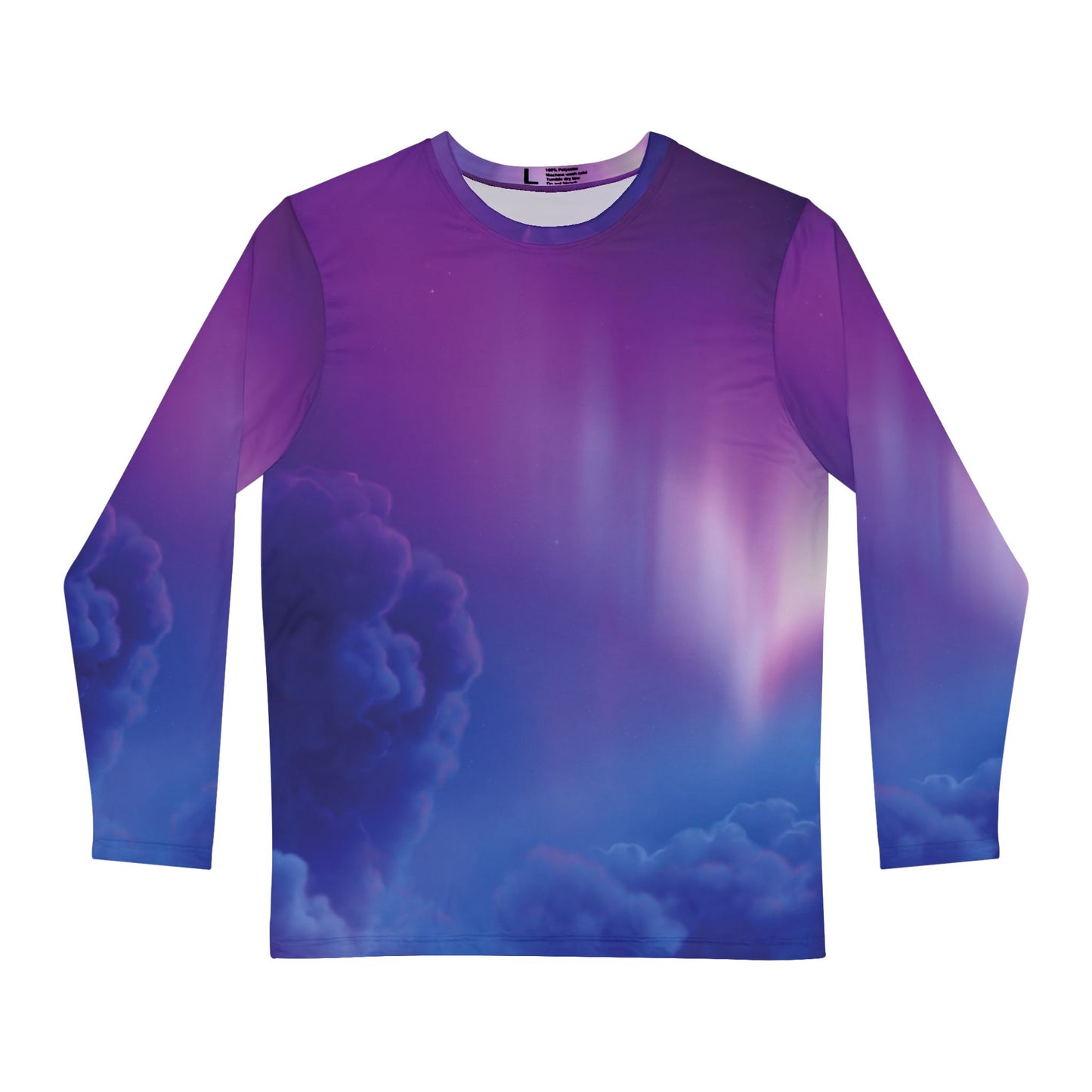 Clouds Sky Men's Long Sleeve Shirt, All Over Print