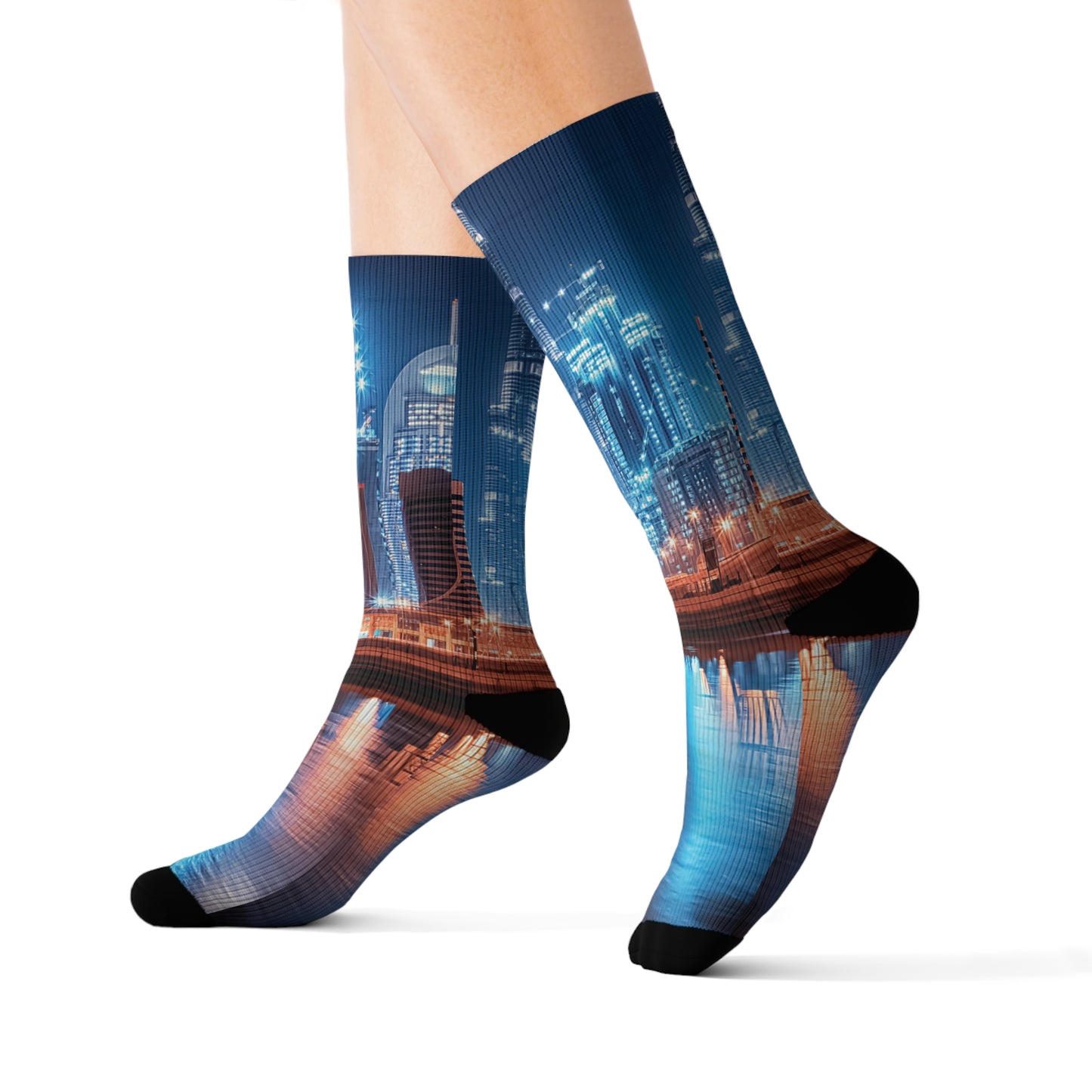 Dubai City Sublimation Socks