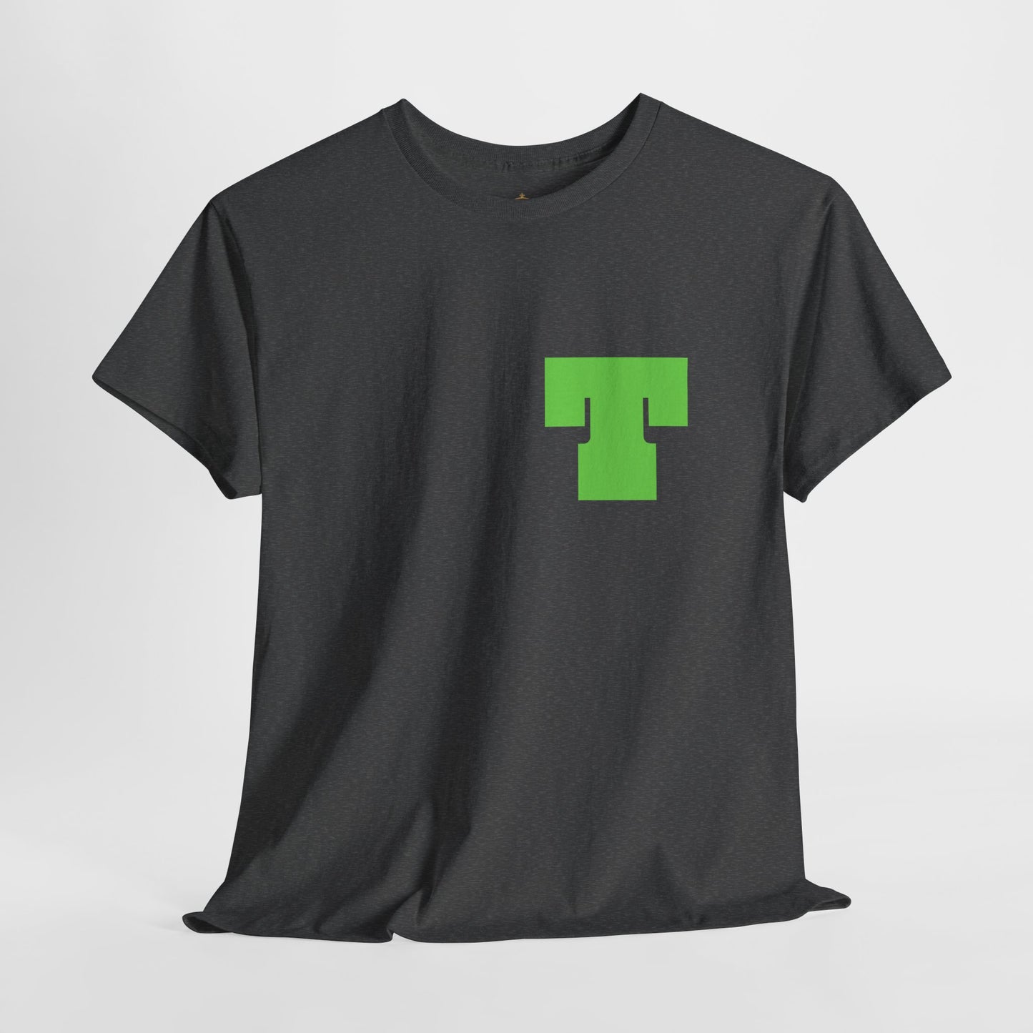 Unisex Heavy Cotton Tee with Bold Letter T | Casual Streetwear, Gift for Him/Her, Everyday Style, Birthday Apparel, Comfortable Tee