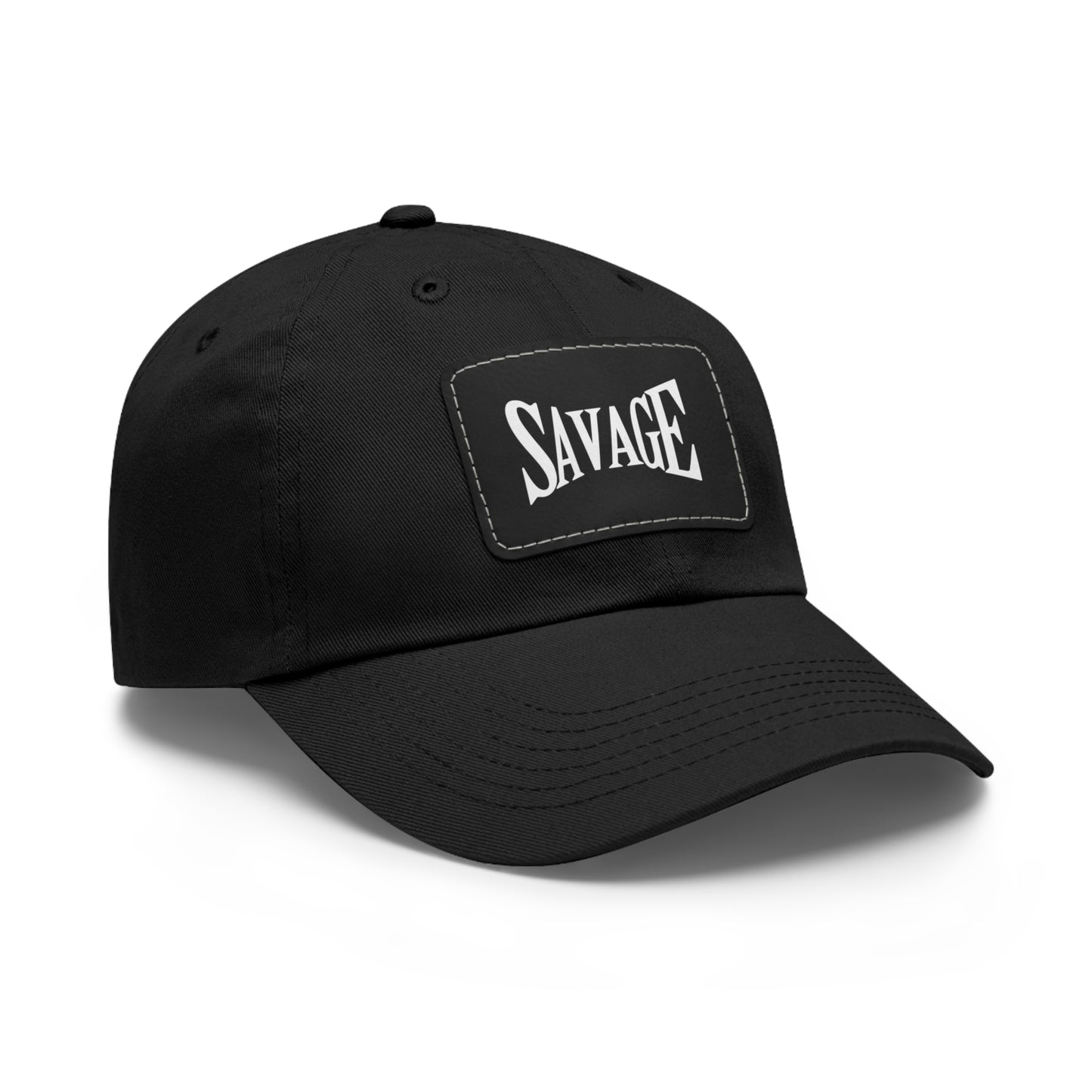 Savage Dad Hat with Leather Patch (Rectangle)