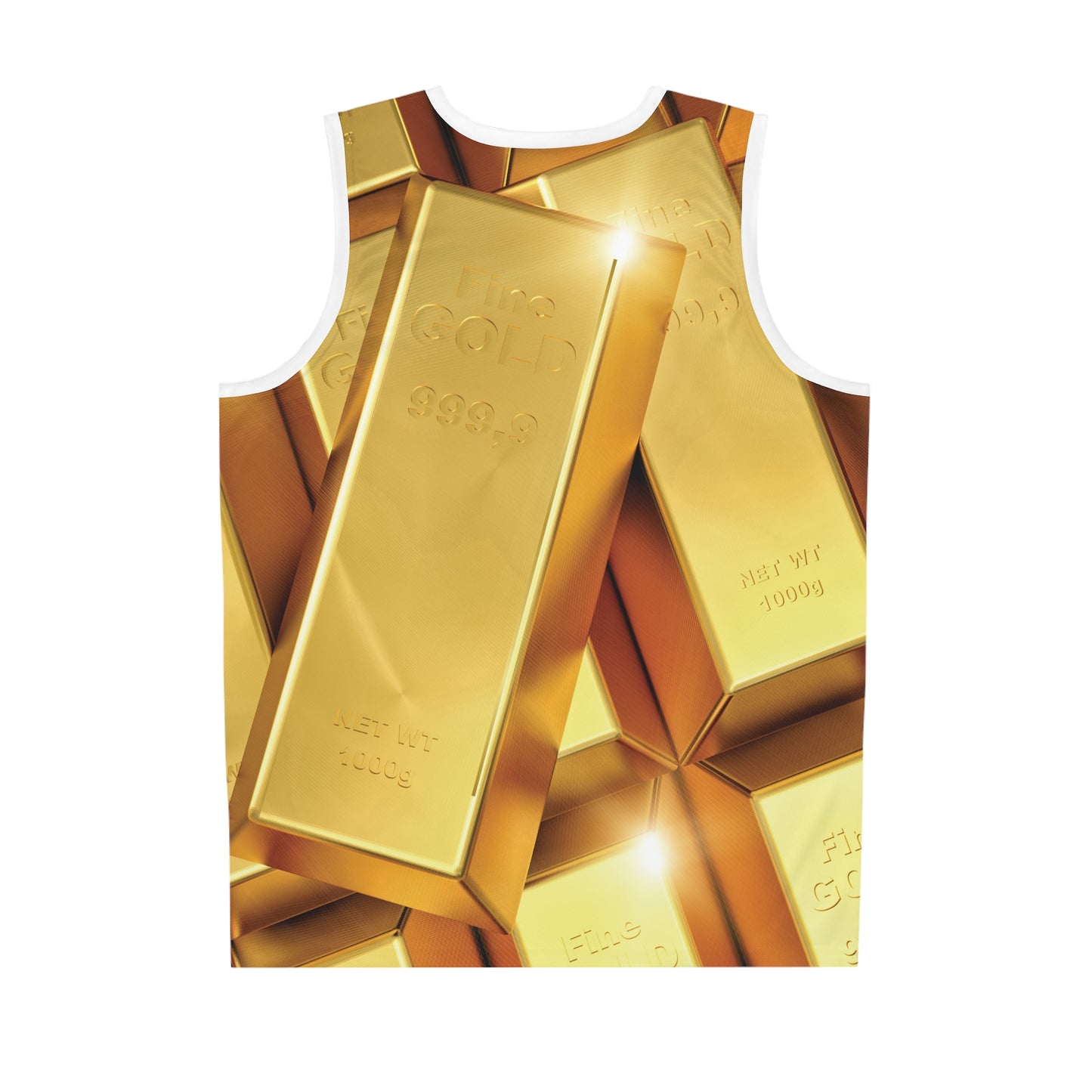 Fine Gold Basketball Jersey (AOP)