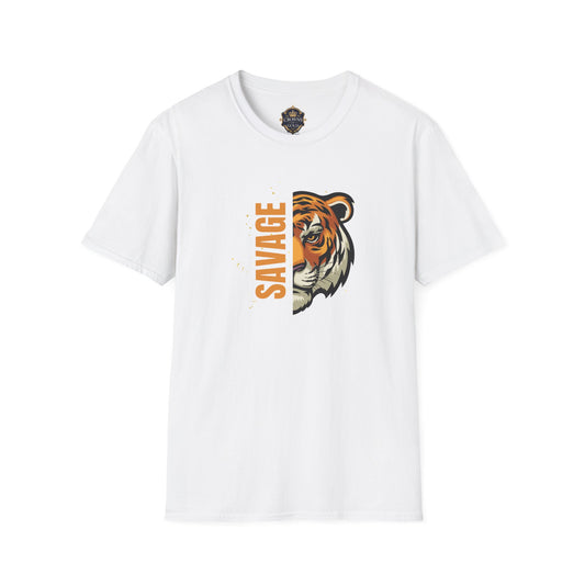 Tiger Savage Tee, Graphic Tee, Wild Life Shirt, Cotton T Shirt