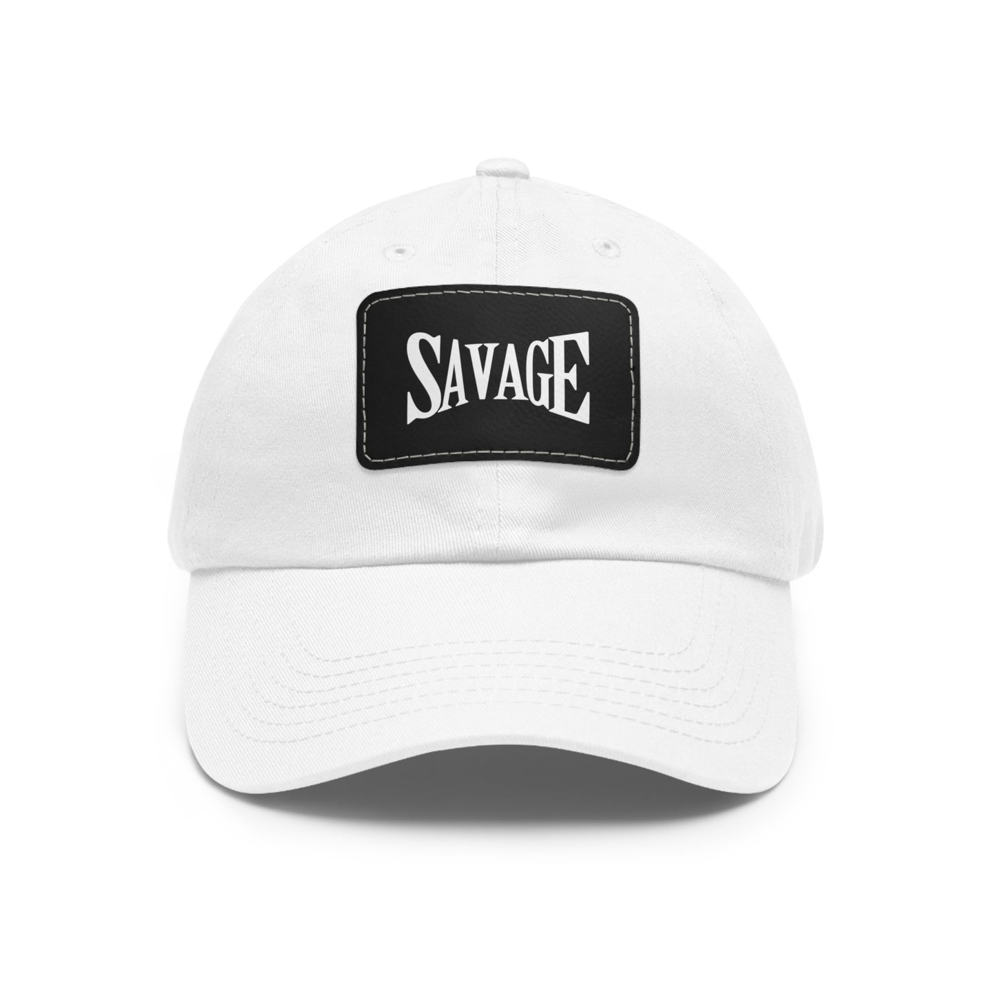 Savage Dad Hat with Leather Patch (Rectangle)