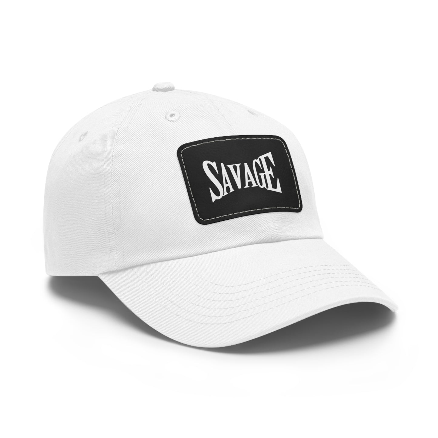 Savage Dad Hat with Leather Patch (Rectangle)