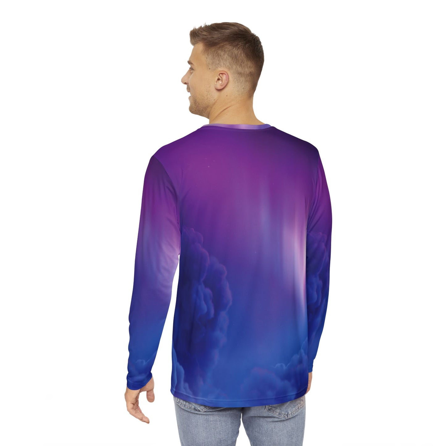 Clouds Men's Long Sleeve Shirt (AOP)