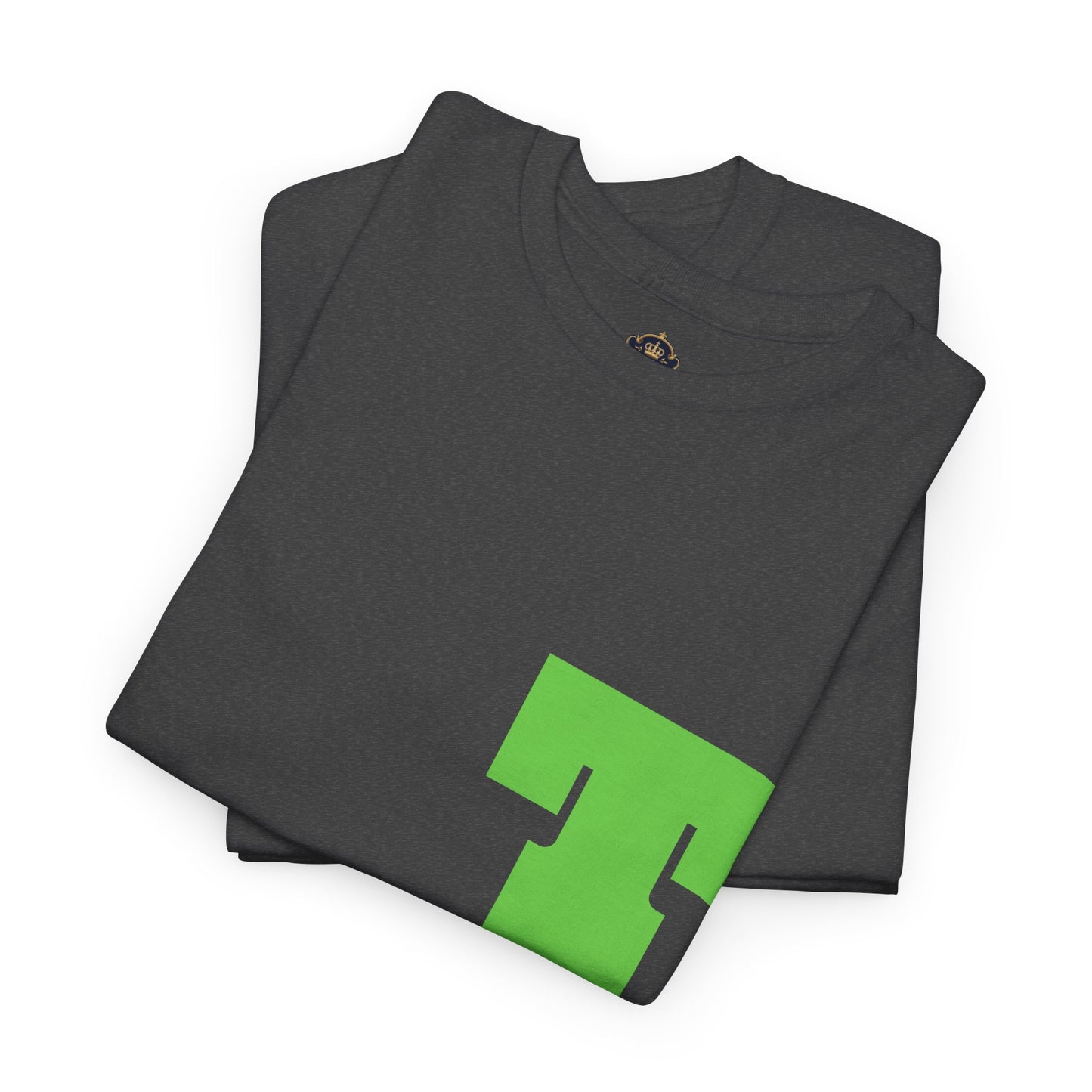 Unisex Heavy Cotton Tee with Bold Letter T | Casual Streetwear, Gift for Him/Her, Everyday Style, Birthday Apparel, Comfortable Tee