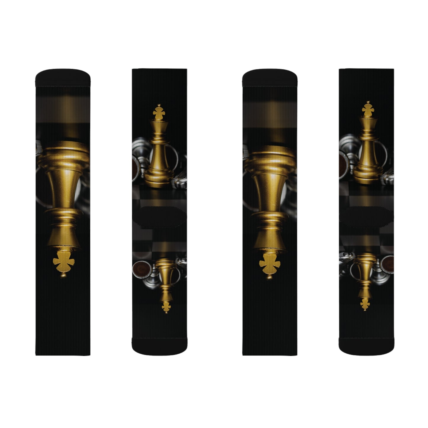 Chess Sublimation Socks - Bold Design for Game Enthusiasts