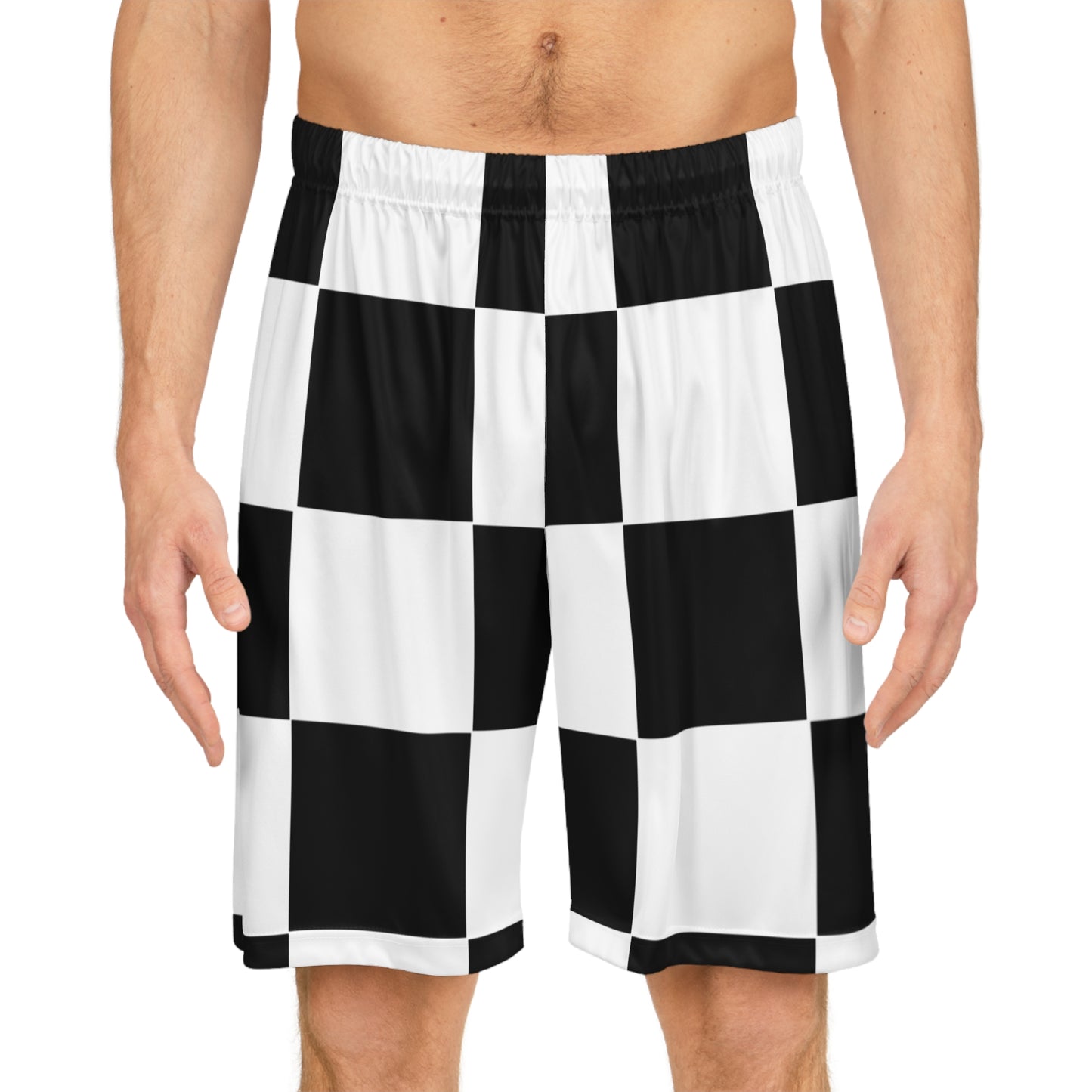 Stylish Checkerboard Basketball Shorts