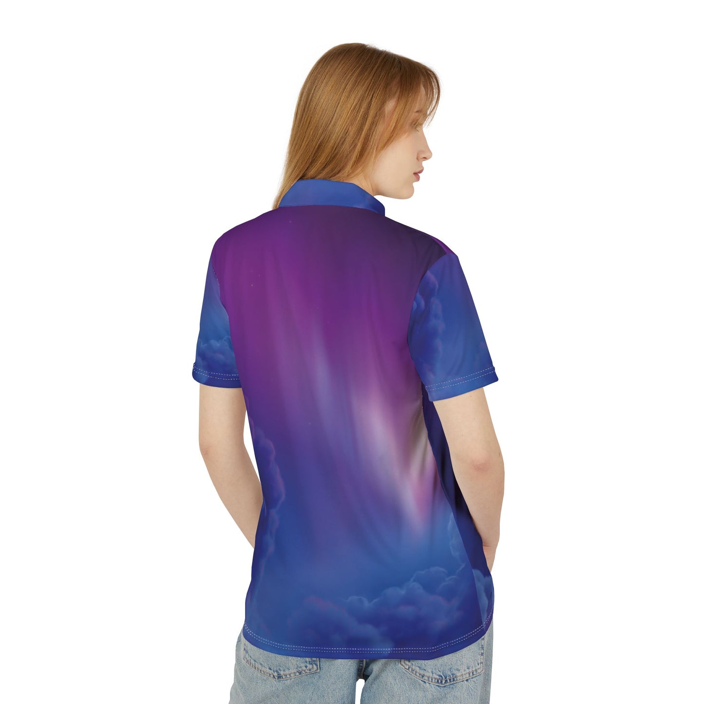 Clouds Unisex Polo Shirt (AOP)