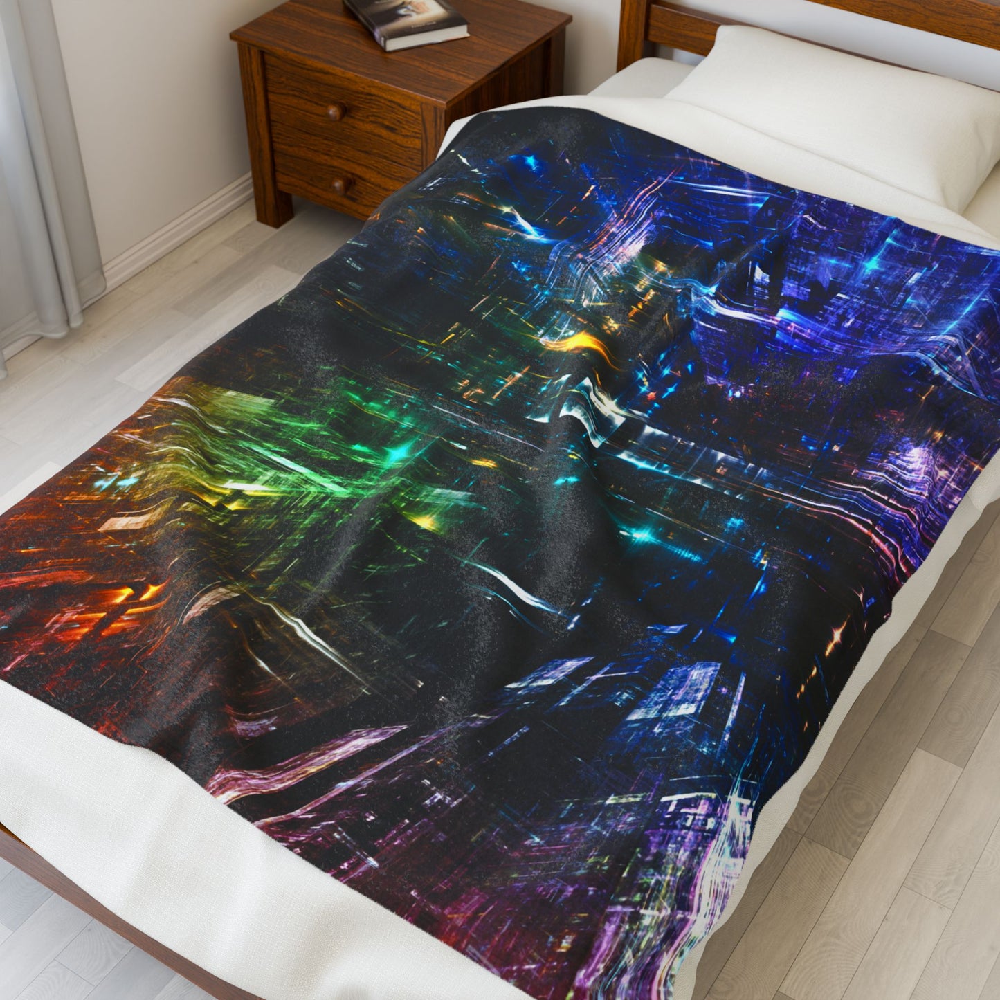 3D Lights Blanket, Polyester Warm and Cozy