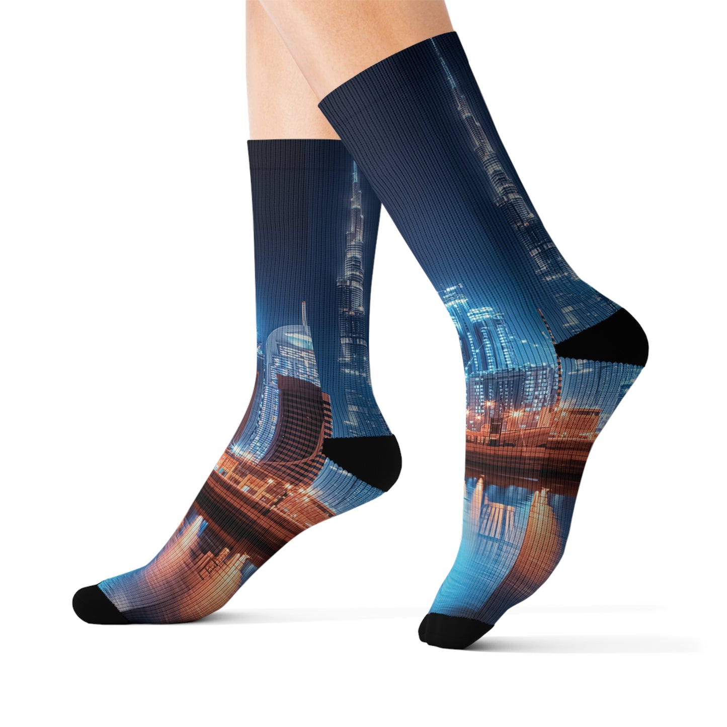 Dubai City Sublimation Socks