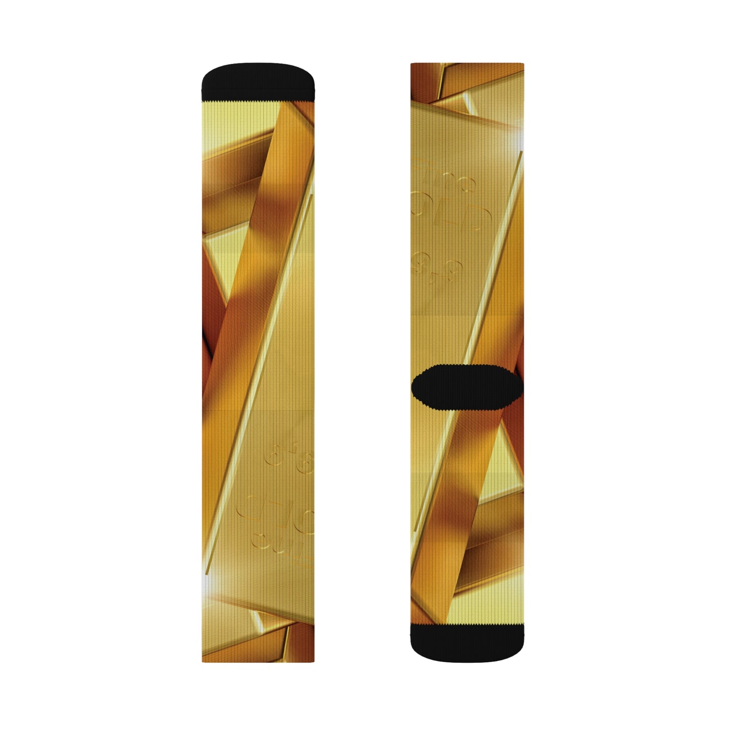 Fine Gold Sublimation Socks