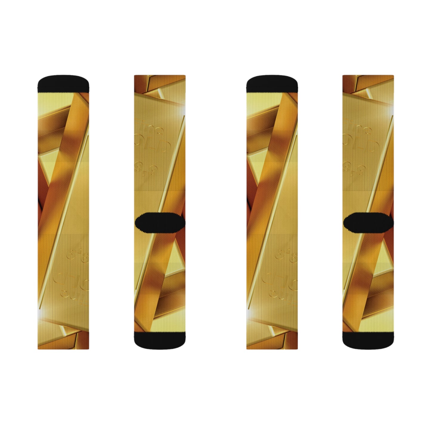 Fine Gold Sublimation Socks