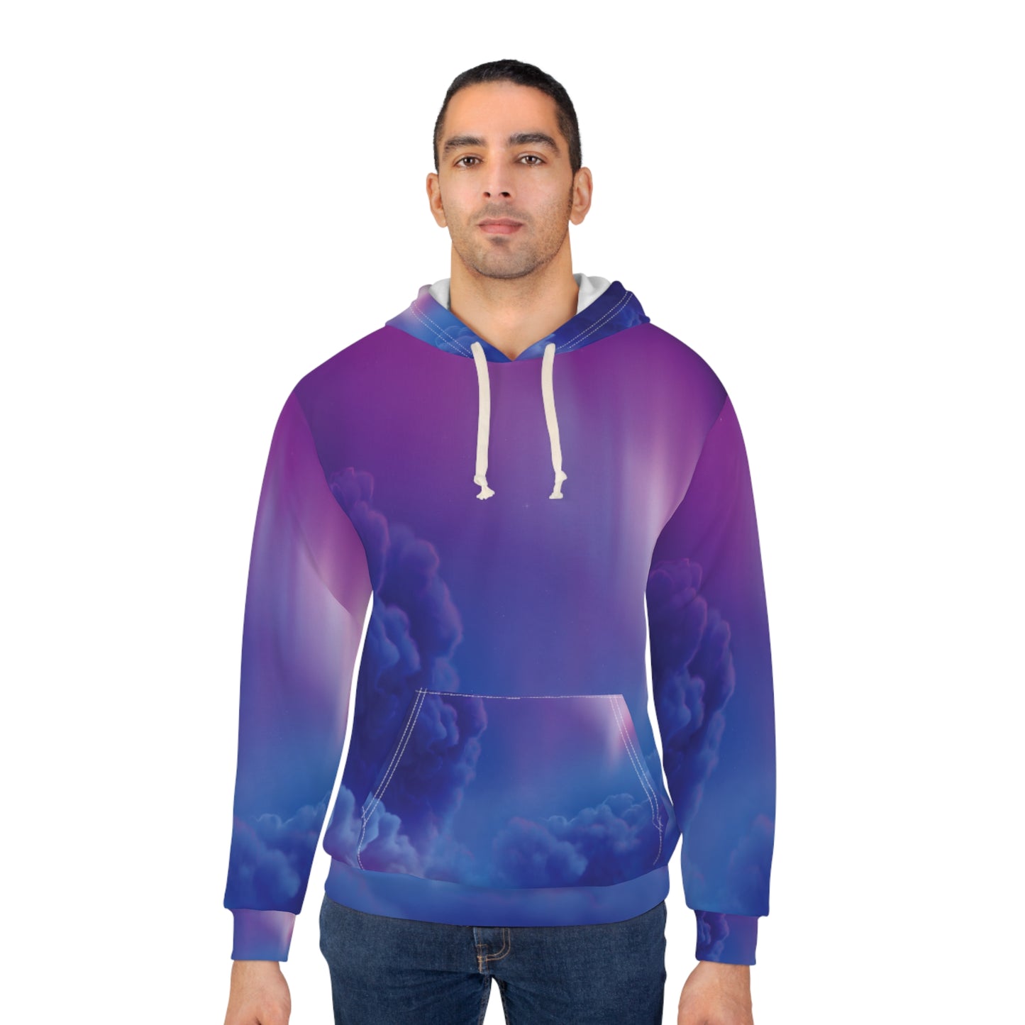 Clouds All Over Print Pullover Hoodie